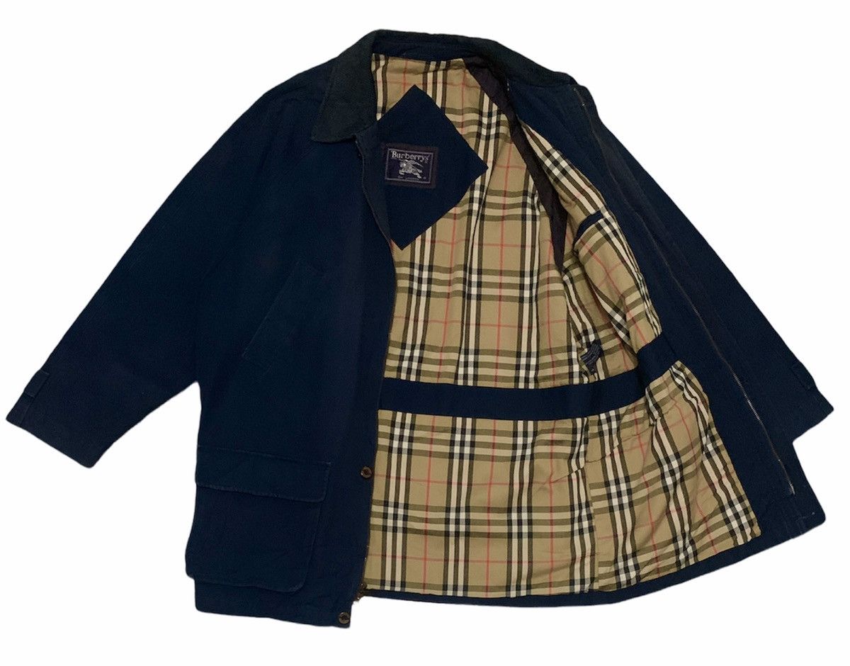 Burberry Rare Design Vintage Burberry's Nova Check Trench Coat 1990s Size US L / EU 52-54 / 3 - 1 Thumbnail