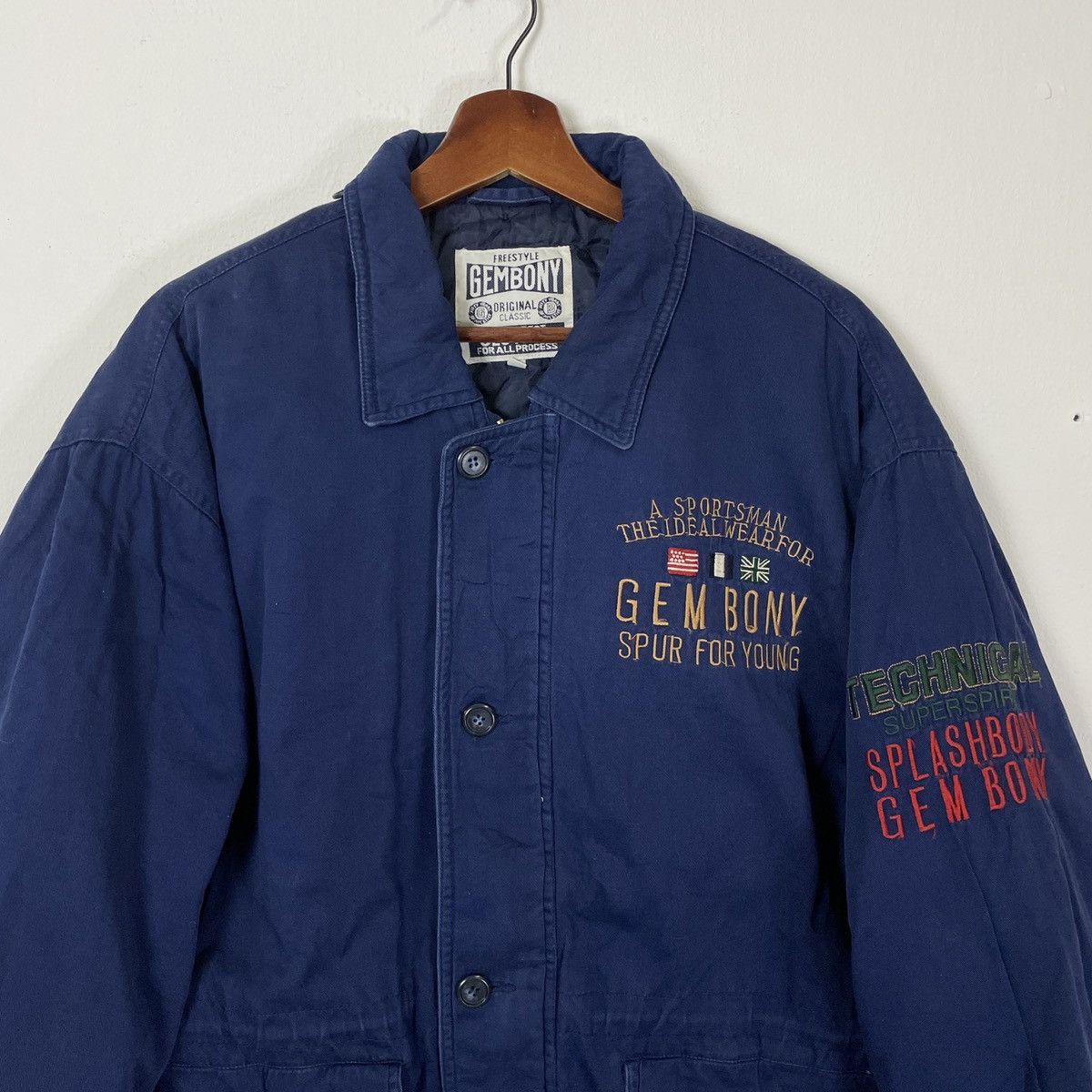Japanese Brand Vintage Gembony Embroidery Big Logo Jacket Size US XL / EU 56 / 4 - 4 Thumbnail