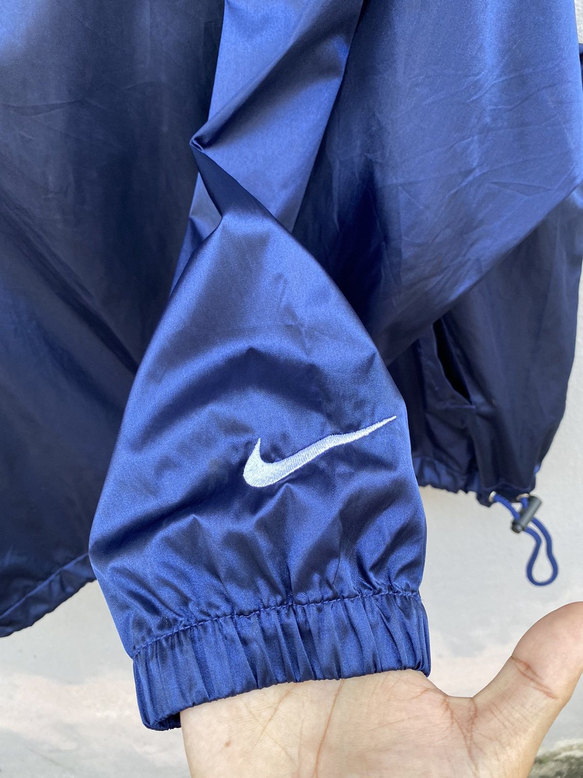 Nike 💥RARE💥Vintage 90s NIKE CENTER LOGO Embroidered Baggy Hoodie Size US XL / EU 56 / 4 - 7 Thumbnail