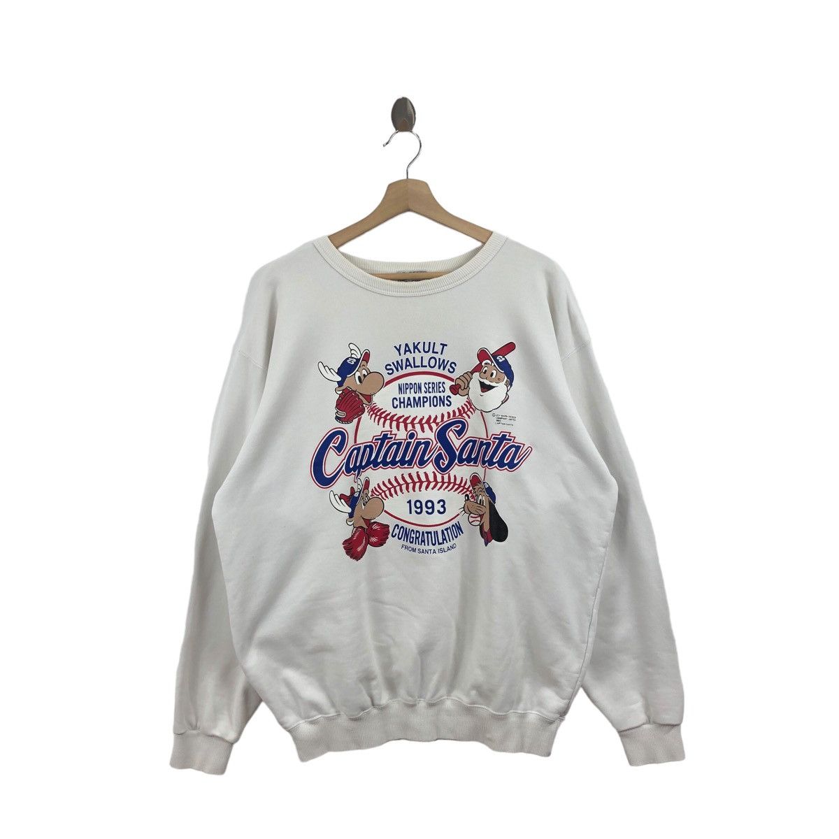 Vintage Pick!! Vtg CAPTAIN SANTA Sweatshirt Pullover Size US XL / EU 56 / 4 - 1 Thumbnail