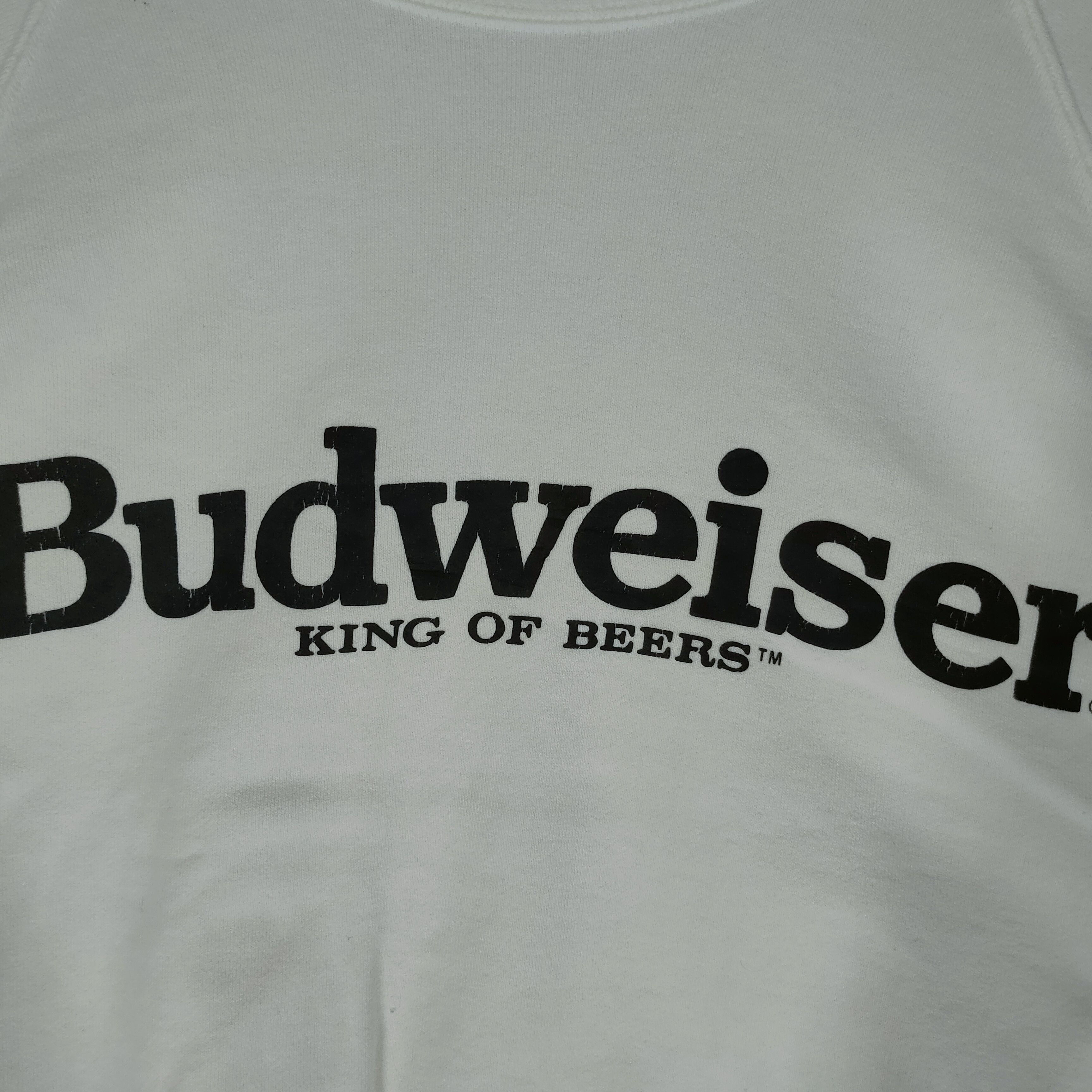 Budweiser BUDWEISER King Of Beer Spellout Drink Brand Sweatshirt Size US L / EU 52-54 / 3 - 6 Thumbnail