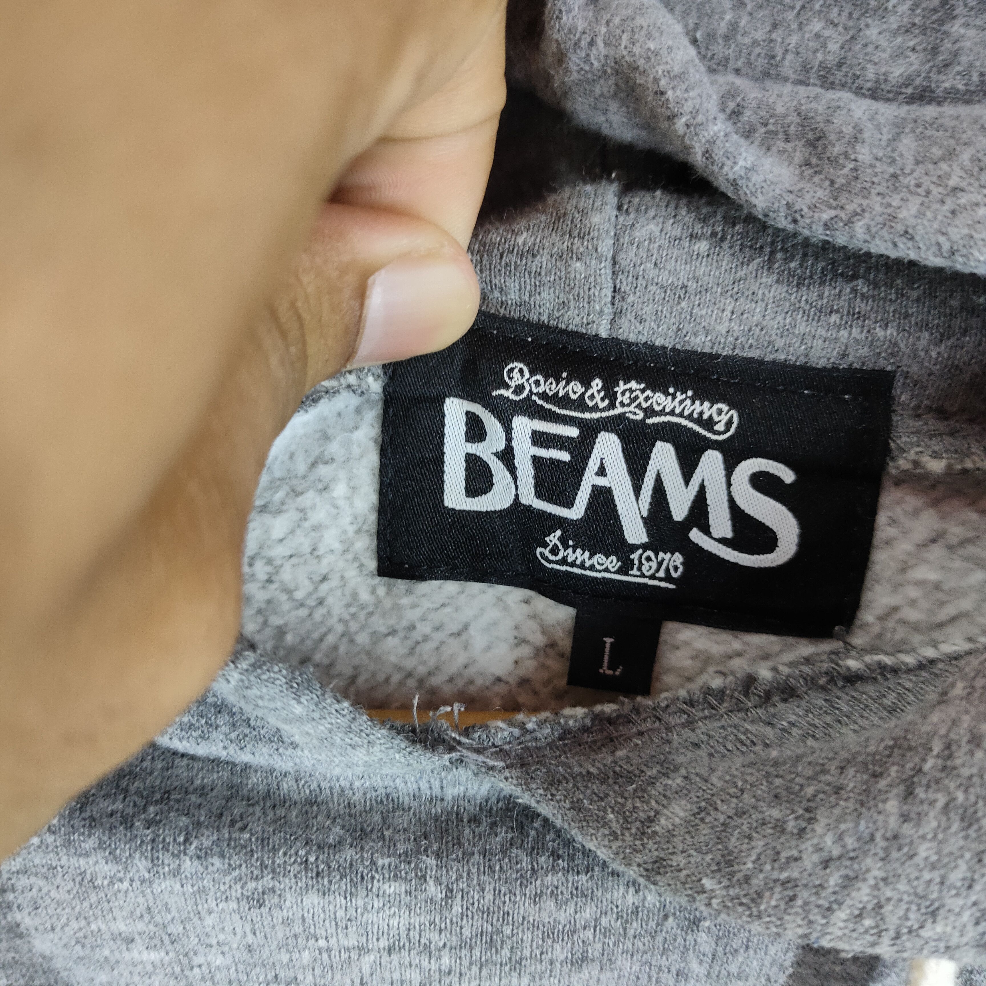Beams Plus Vintage BEAMS QUOTE SPELLOUT Hoodie Pullover Msize Size US M / EU 48-50 / 2 - 4 Thumbnail