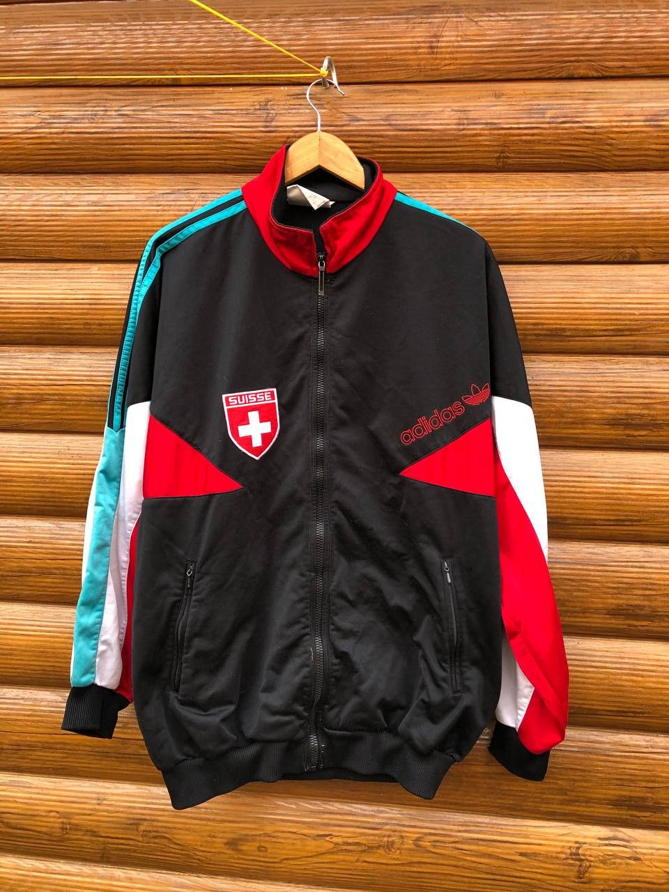 Vintage Adidas Suisse Soccer Football Jacket 90s