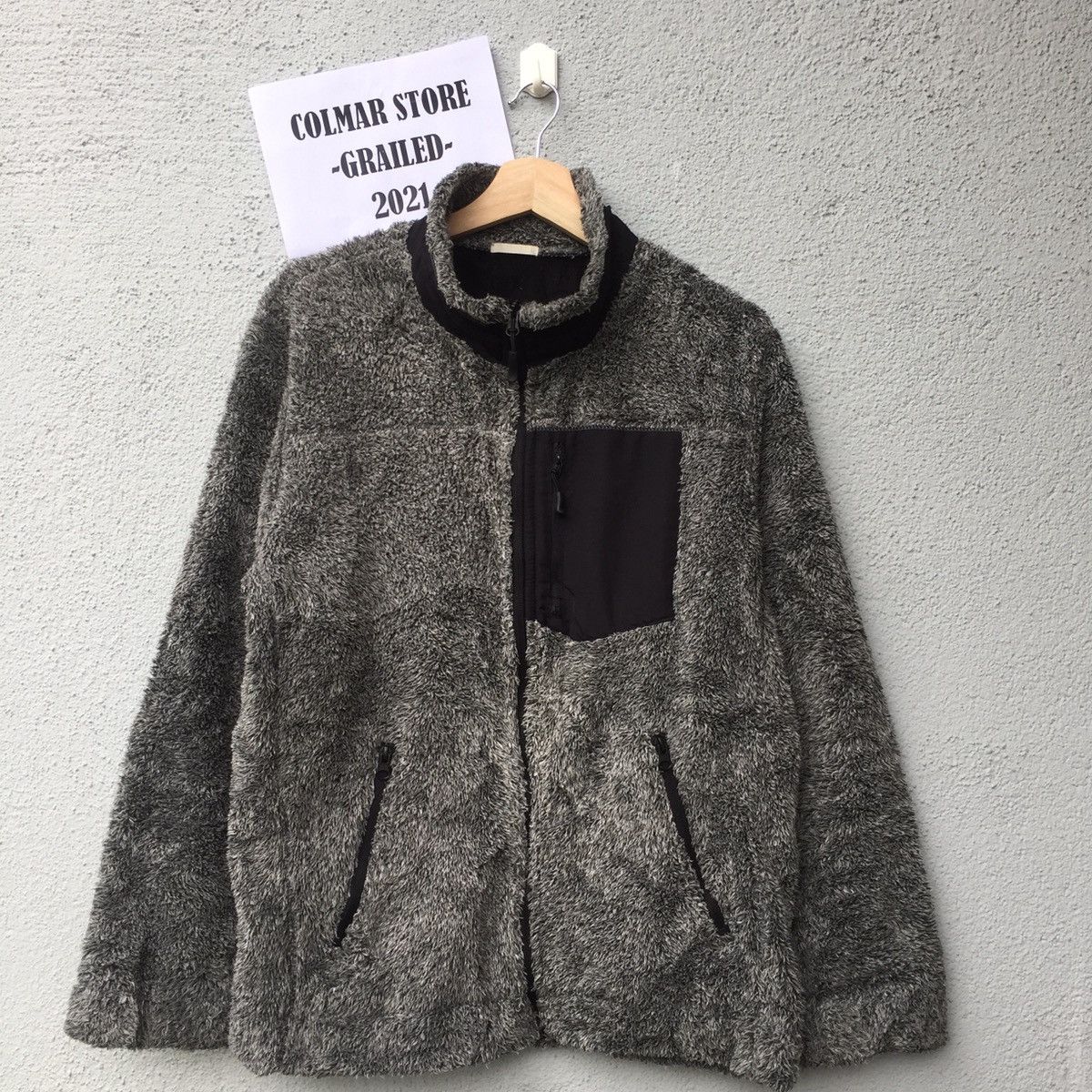 Vintage Japanese Brand Sherpa Fleece Jacket Sweater