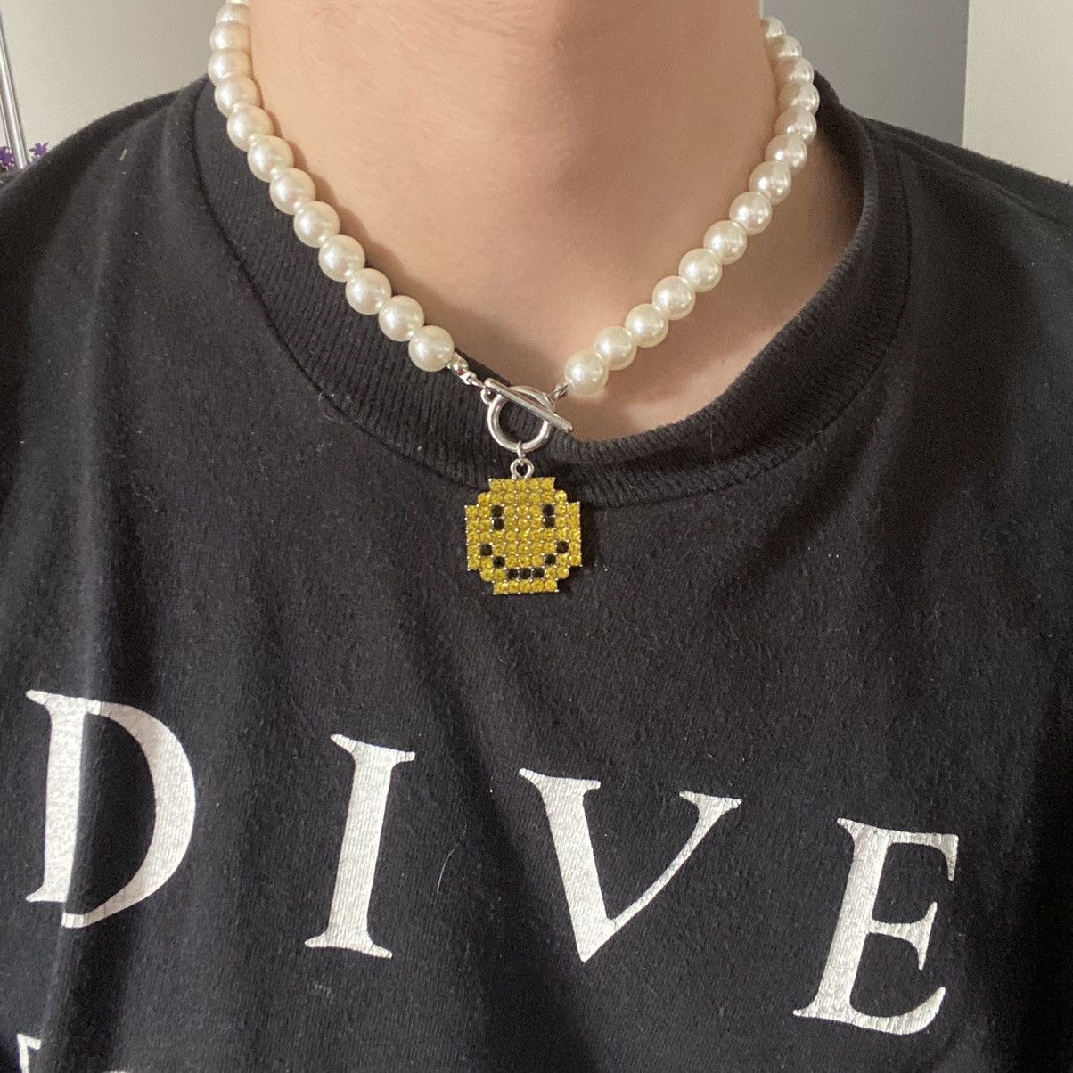 Vintage 90s Pearls Smile Necklace