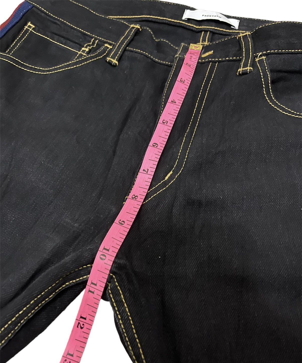 Facetasm Rare! Facetasm Side Rib Denim / Nice design Size US 33 - 7 Thumbnail