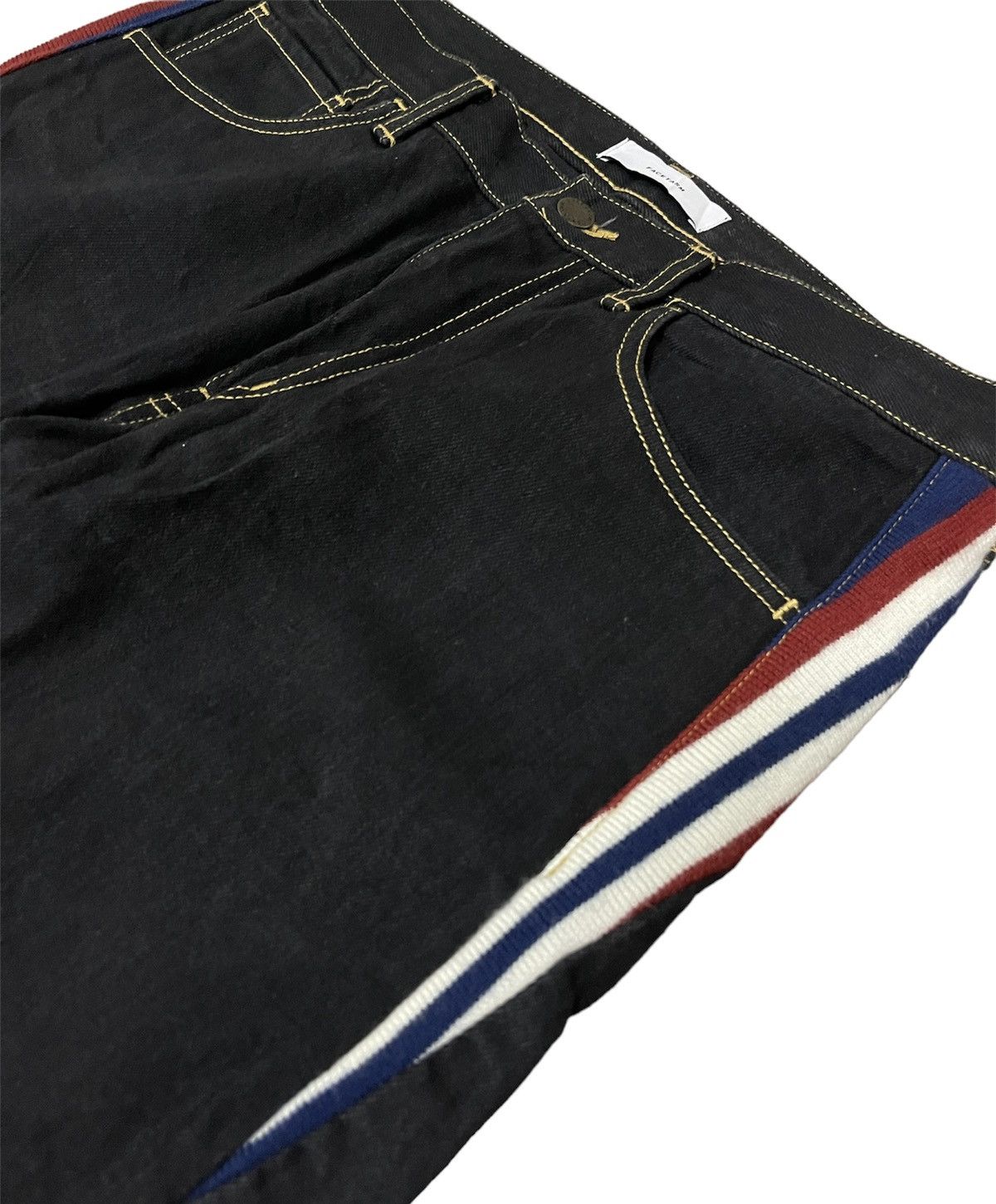 Facetasm Rare! Facetasm Side Rib Denim / Nice design Size US 33 - 2 Thumbnail