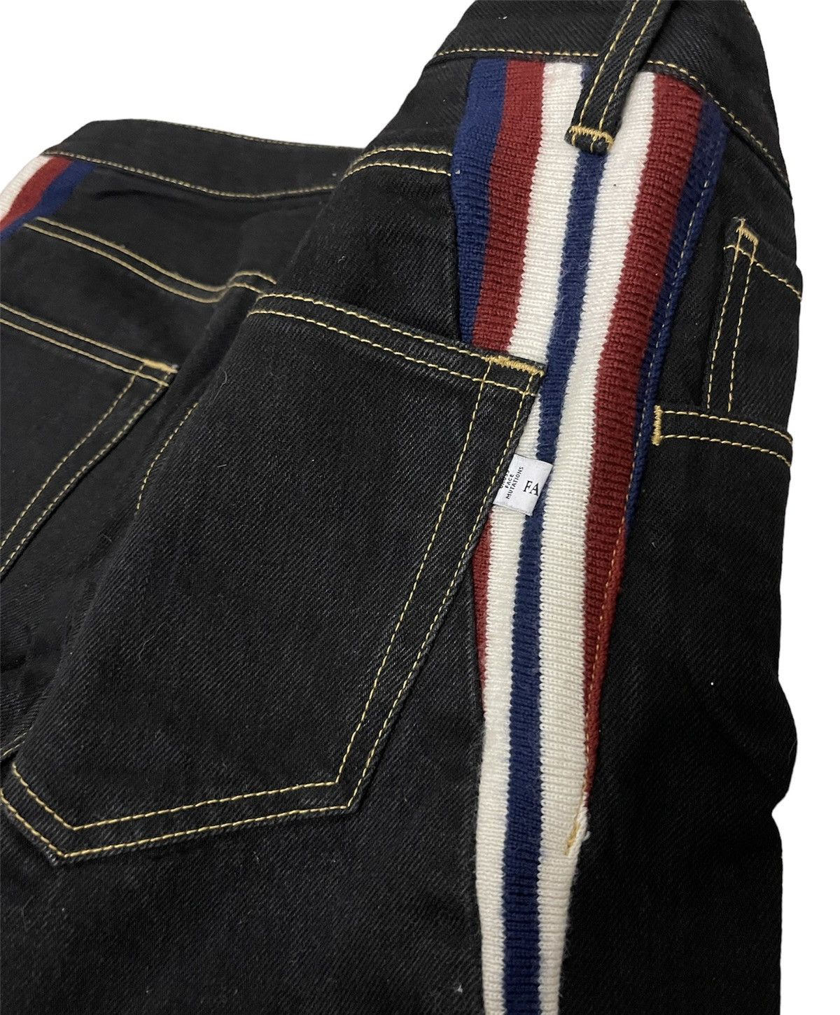 Facetasm Rare! Facetasm Side Rib Denim / Nice design Size US 33 - 5 Thumbnail