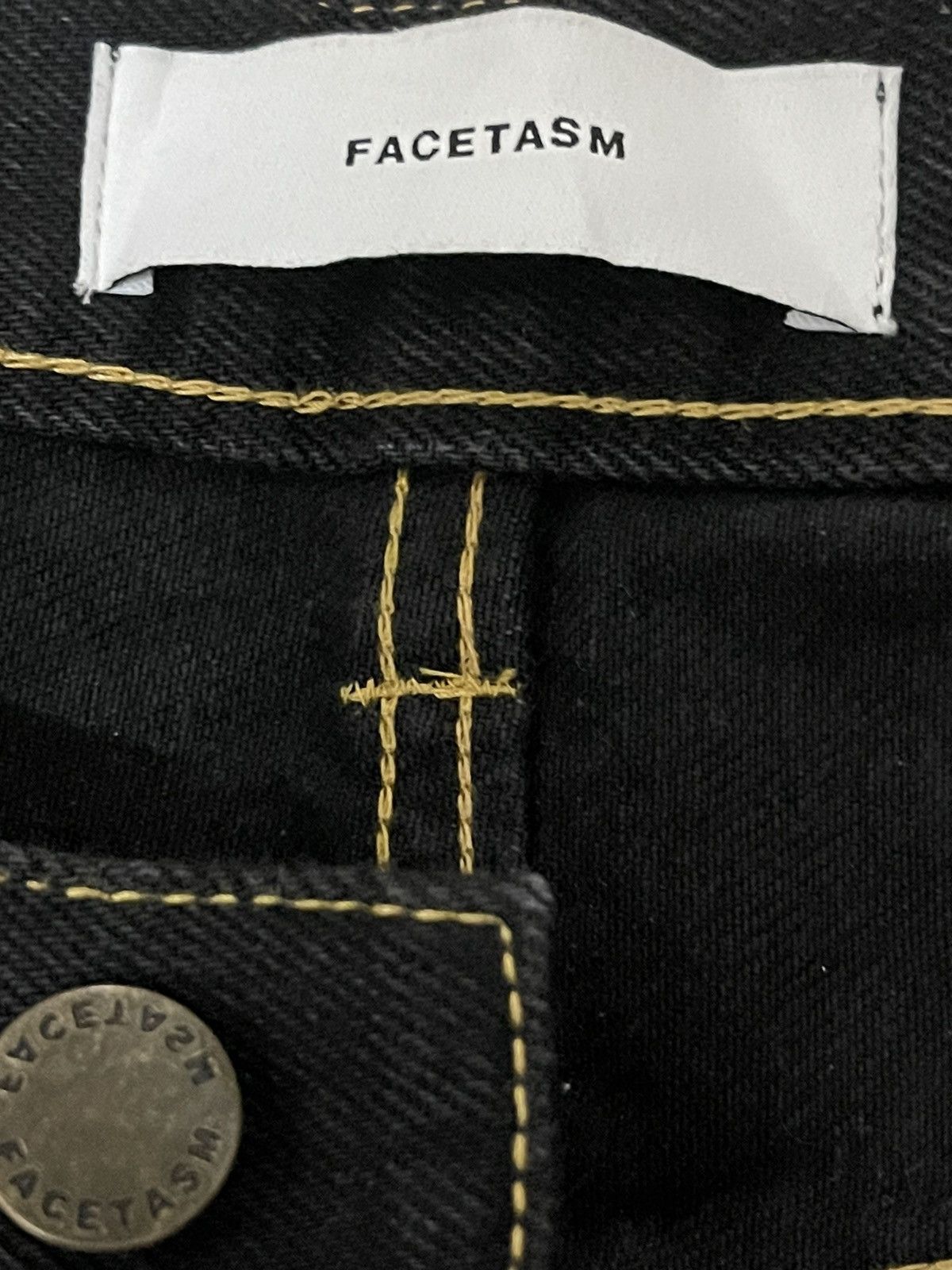 Facetasm Rare! Facetasm Side Rib Denim / Nice design Size US 33 - 11 Thumbnail
