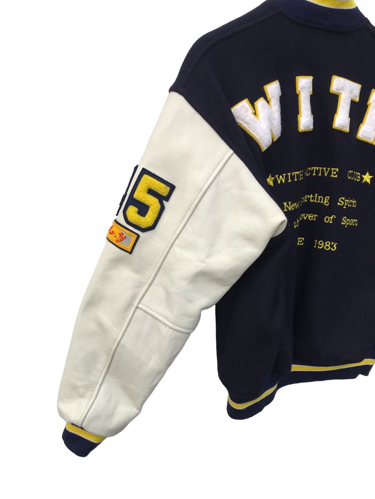 Vintage With Active Club Varsity Jacket Streetwear Fashion Jacket Size US M / EU 48-50 / 2 - 10 Thumbnail