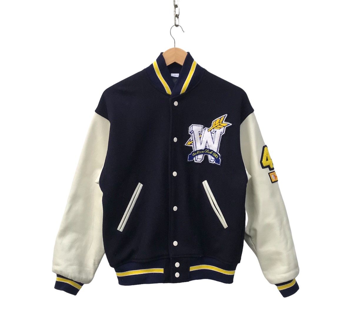 Vintage With Active Club Varsity Jacket Streetwear Fashion Jacket Size US M / EU 48-50 / 2 - 1 Thumbnail