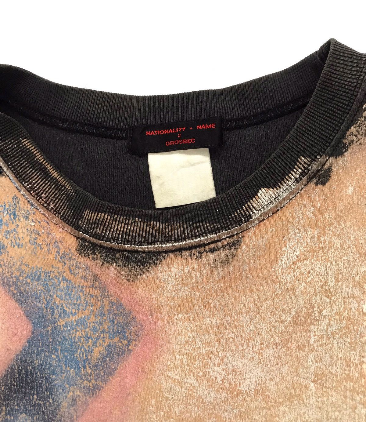 Beauty Beast × Hysteric Glamour × Japanese Brand VINTAGE NATIONALITY+NAME ACID WASH SHIRT Size US M / EU 48-50 / 2 - 3 Thumbnail