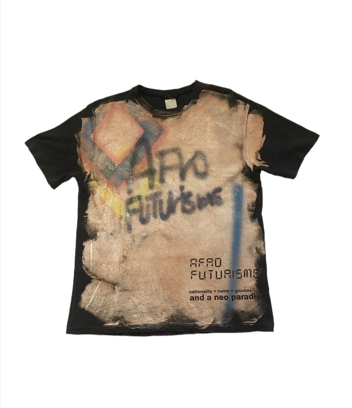 Beauty Beast × Hysteric Glamour × Japanese Brand VINTAGE NATIONALITY+NAME ACID WASH SHIRT Size US M / EU 48-50 / 2 - 1 Thumbnail