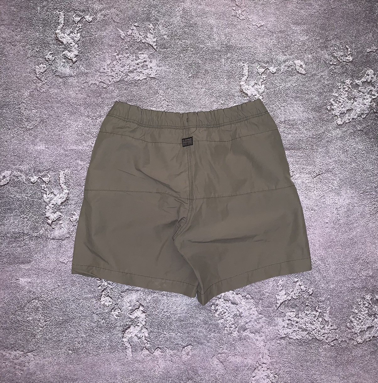 G-Star × Vintage G star raw beach shorts 🩳 khaki big logo tennis golf y2k Size US 32 / EU 48 - 6 Thumbnail