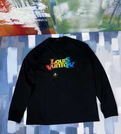 Louis Vuitton Long Sleeves Tshirt LV Fade 1AATBI, Black, XXL