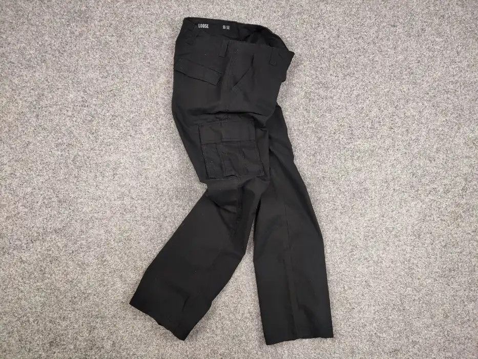 Japanese Brand Vintage 90's Cargo Pants Travis Scott Japan Black Hype Size US 30 / EU 46 - 7 Thumbnail
