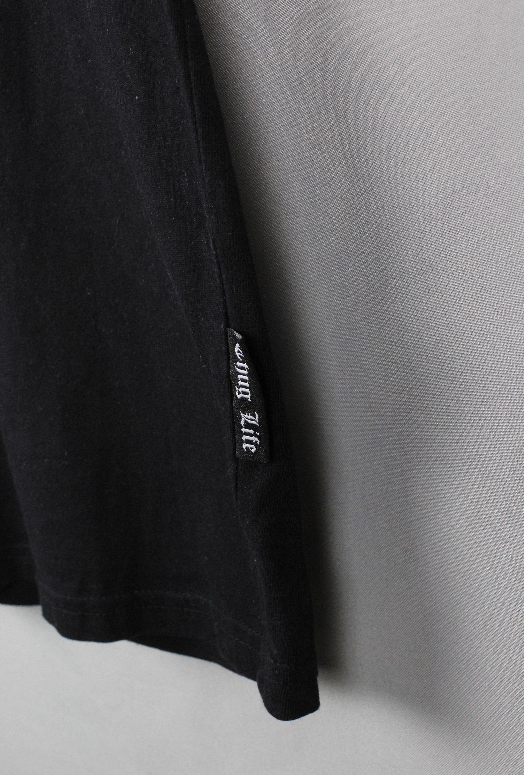 Rap Tees × Vintage Thug Life 187 Logo Black T-shirt Size US S / EU 44-46 / 1 - 6 Thumbnail