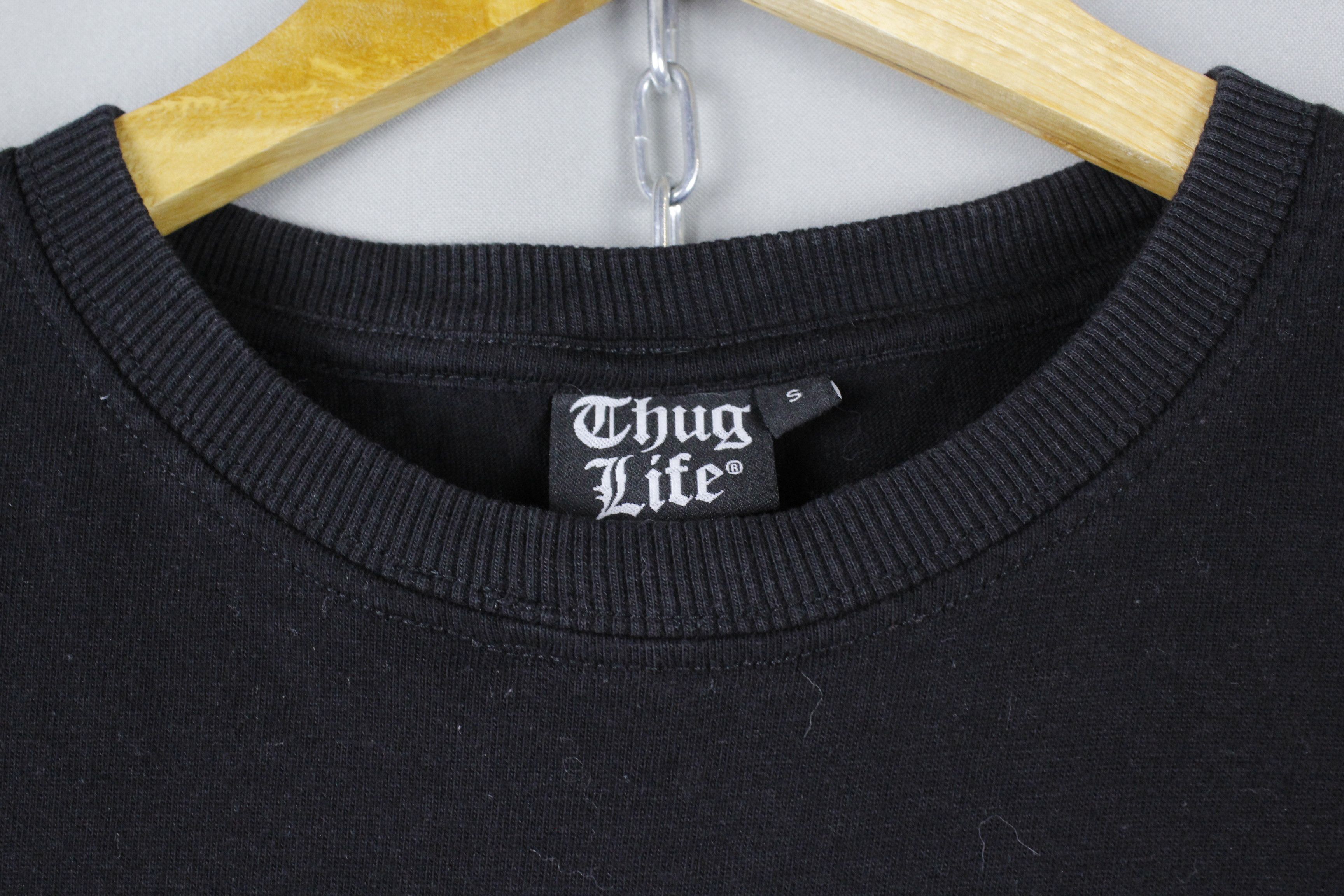 Rap Tees × Vintage Thug Life 187 Logo Black T-shirt Size US S / EU 44-46 / 1 - 5 Thumbnail