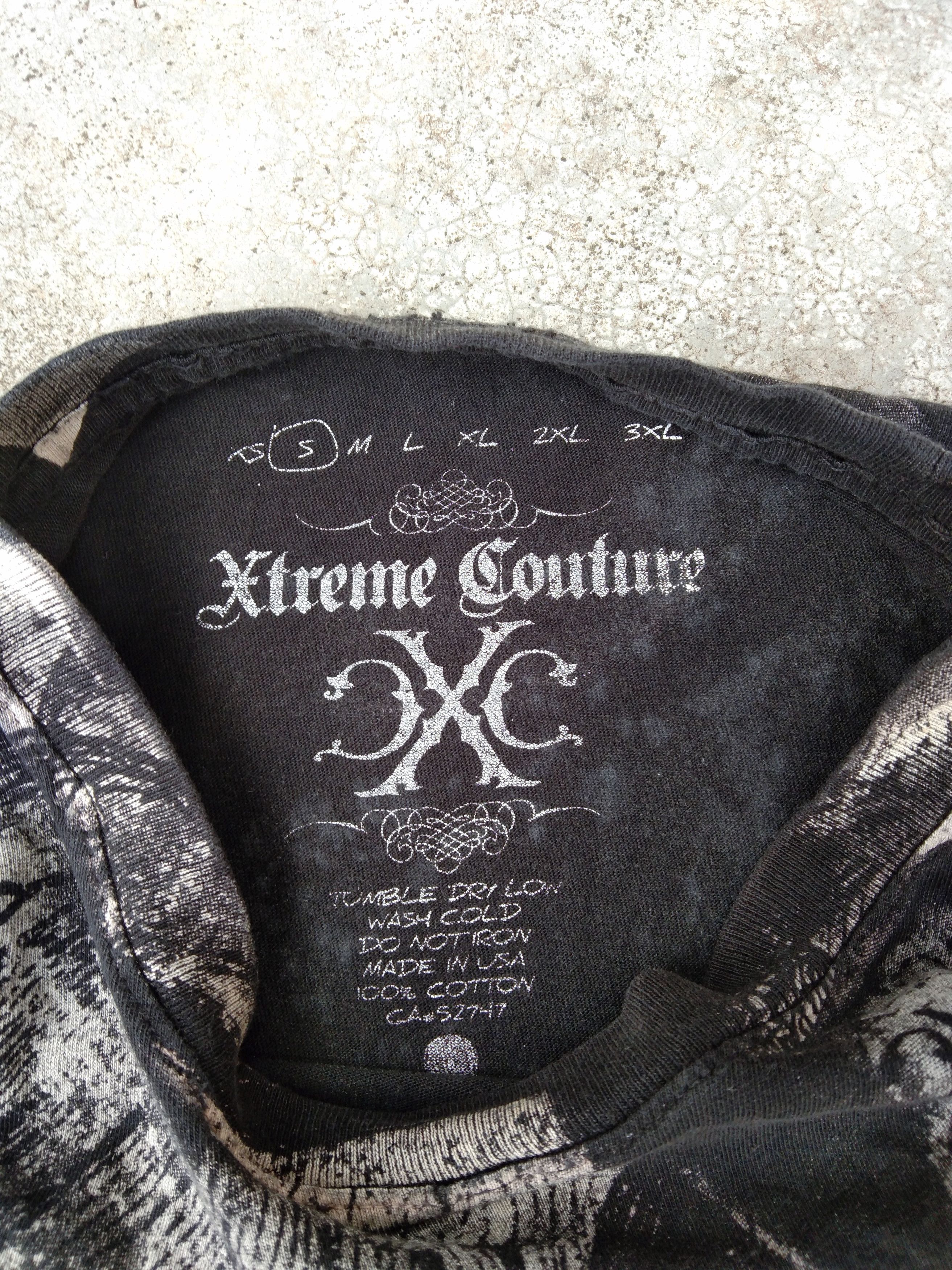 Vintage Xtreme Couture T Shirt Fullprint Made In USA Size US S / EU 44-46 / 1 - 5 Thumbnail