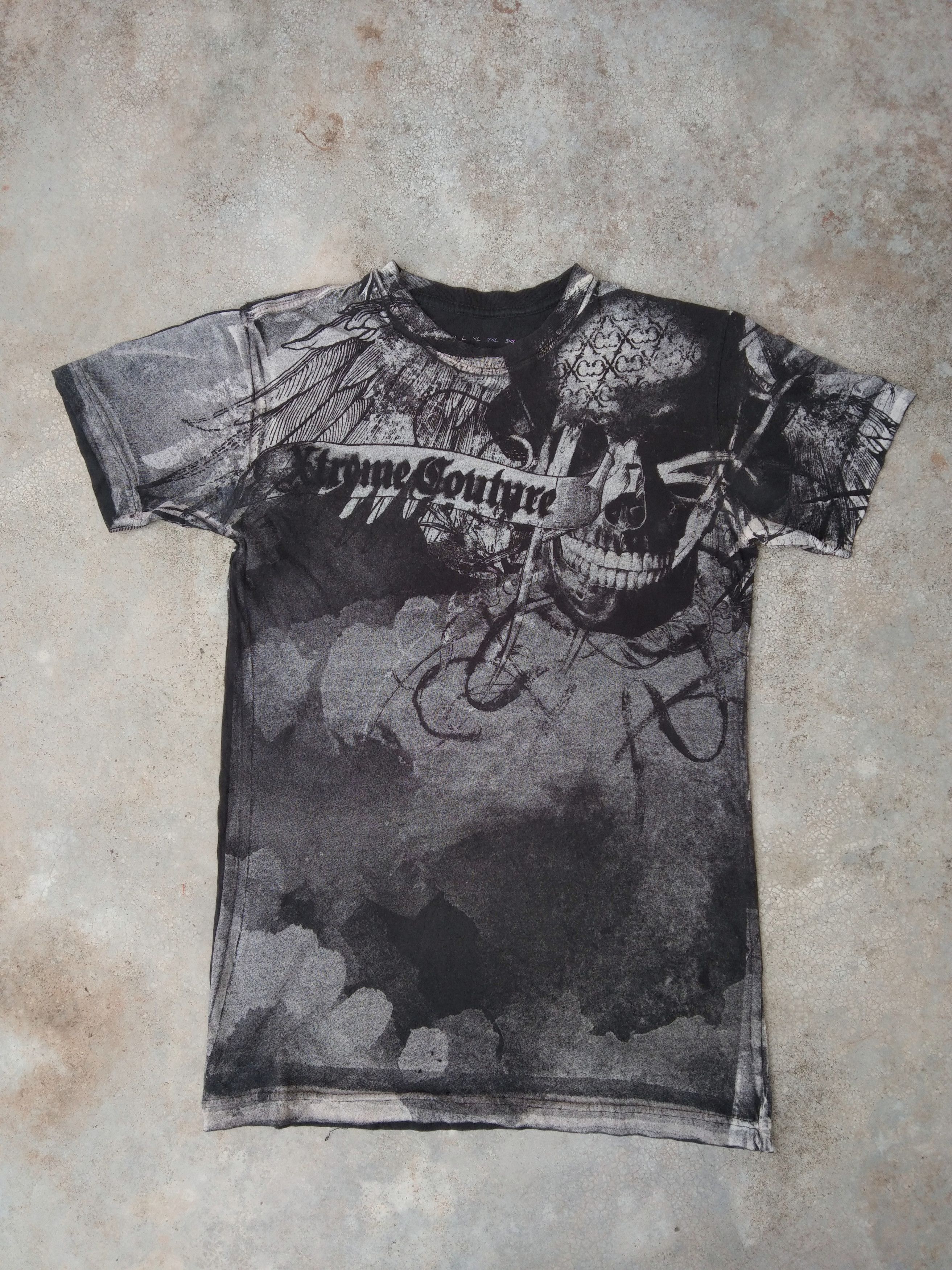 Vintage Xtreme Couture T Shirt Fullprint Made In USA Size US S / EU 44-46 / 1 - 2 Thumbnail