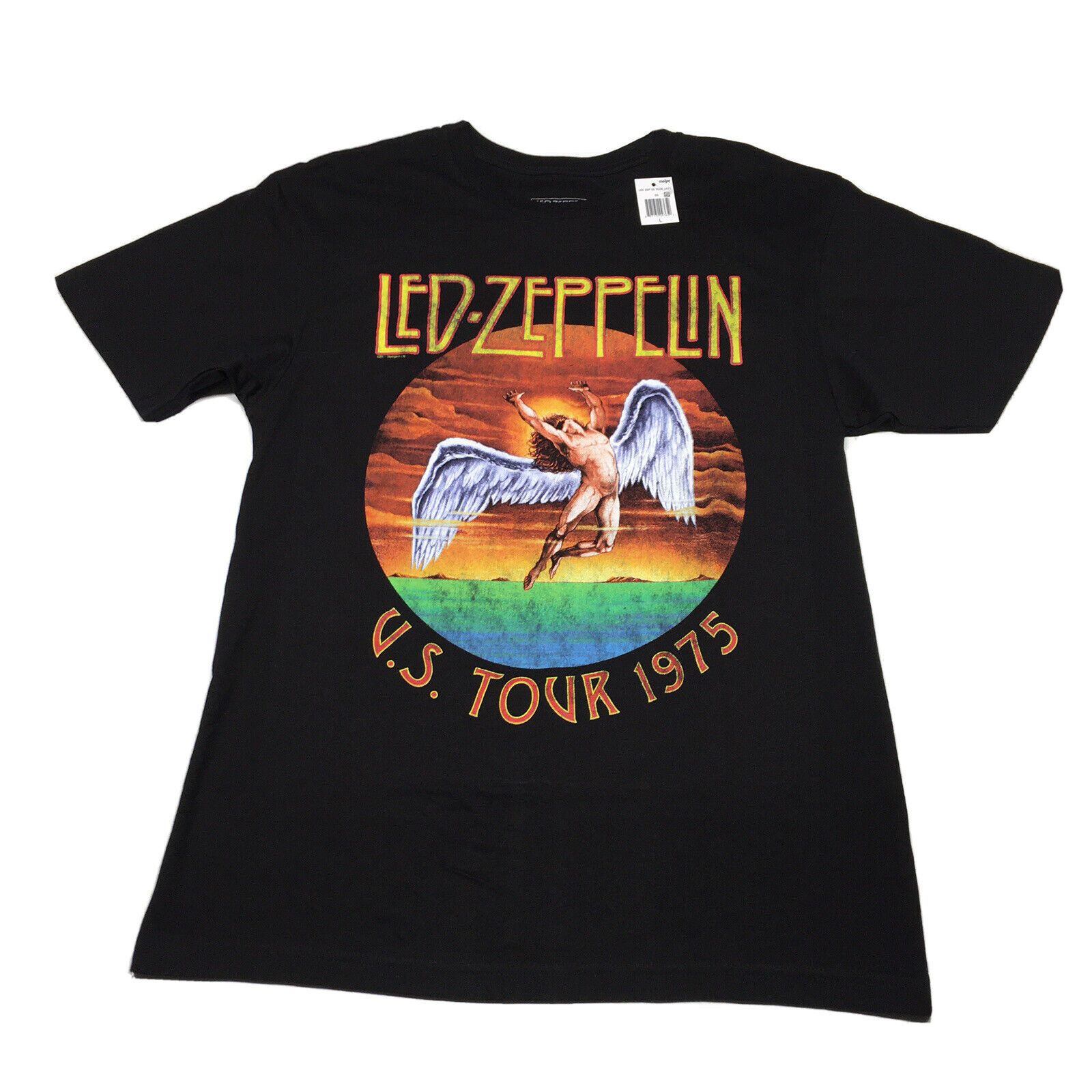 LED ZEPPELIN Led Zeppelin Band T-shirt Band T Men's M size unclear brown type Vintage Second Hand main image 1