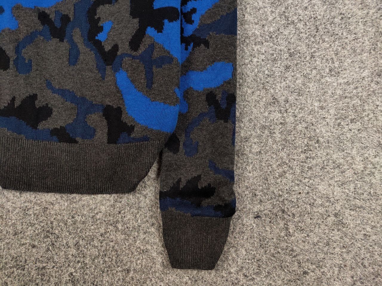 Sandro Sandro Blue Camo Wool pull Knitwear & Sweatshirts Size US S / EU 44-46 / 1 - 10 Thumbnail