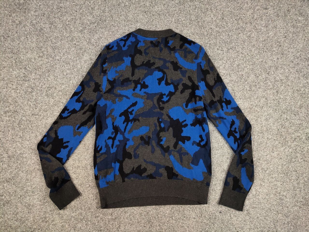 Sandro Sandro Blue Camo Wool pull Knitwear & Sweatshirts Size US S / EU 44-46 / 1 - 19 Thumbnail