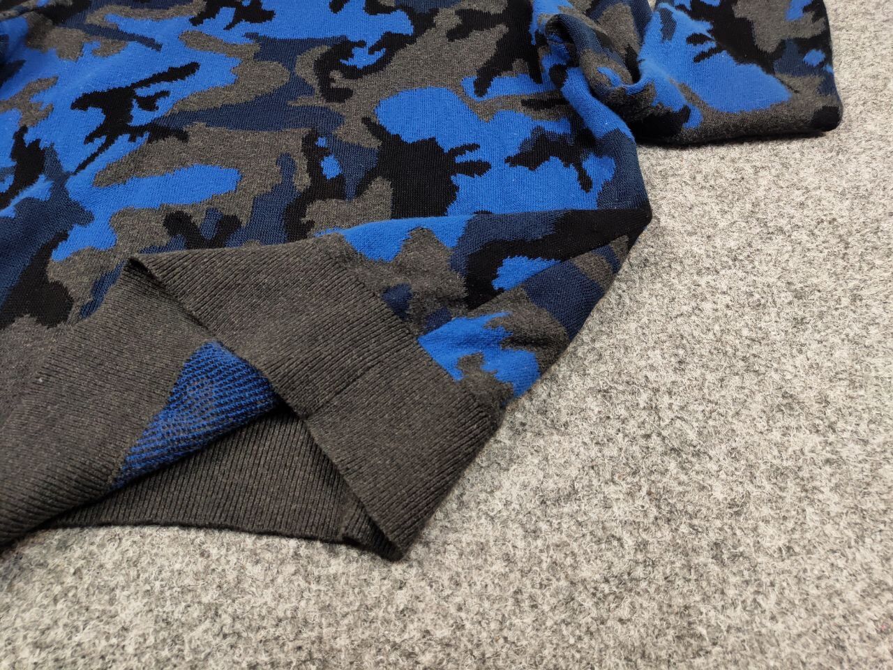 Sandro Sandro Blue Camo Wool pull Knitwear & Sweatshirts Size US S / EU 44-46 / 1 - 16 Thumbnail