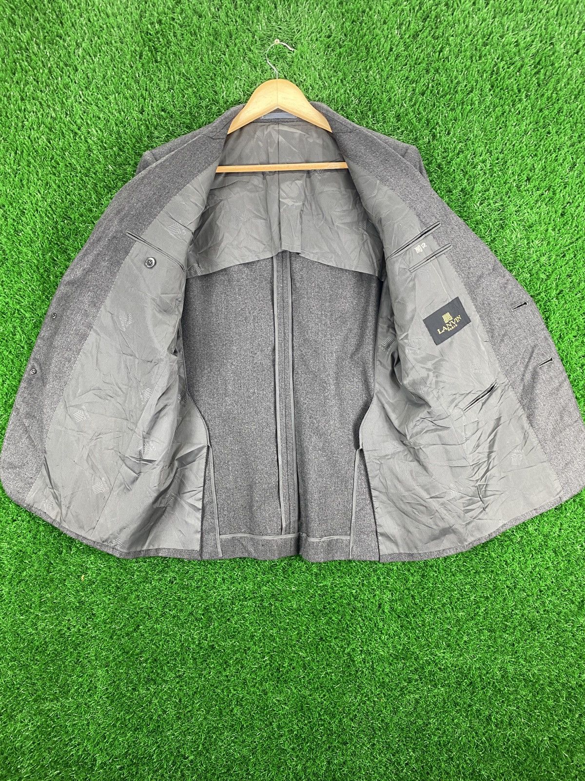 Lanvin × Vintage Vintage Lanvin Paris Blazer Grey Size US M / EU 48-50 / 2 - 6 Thumbnail
