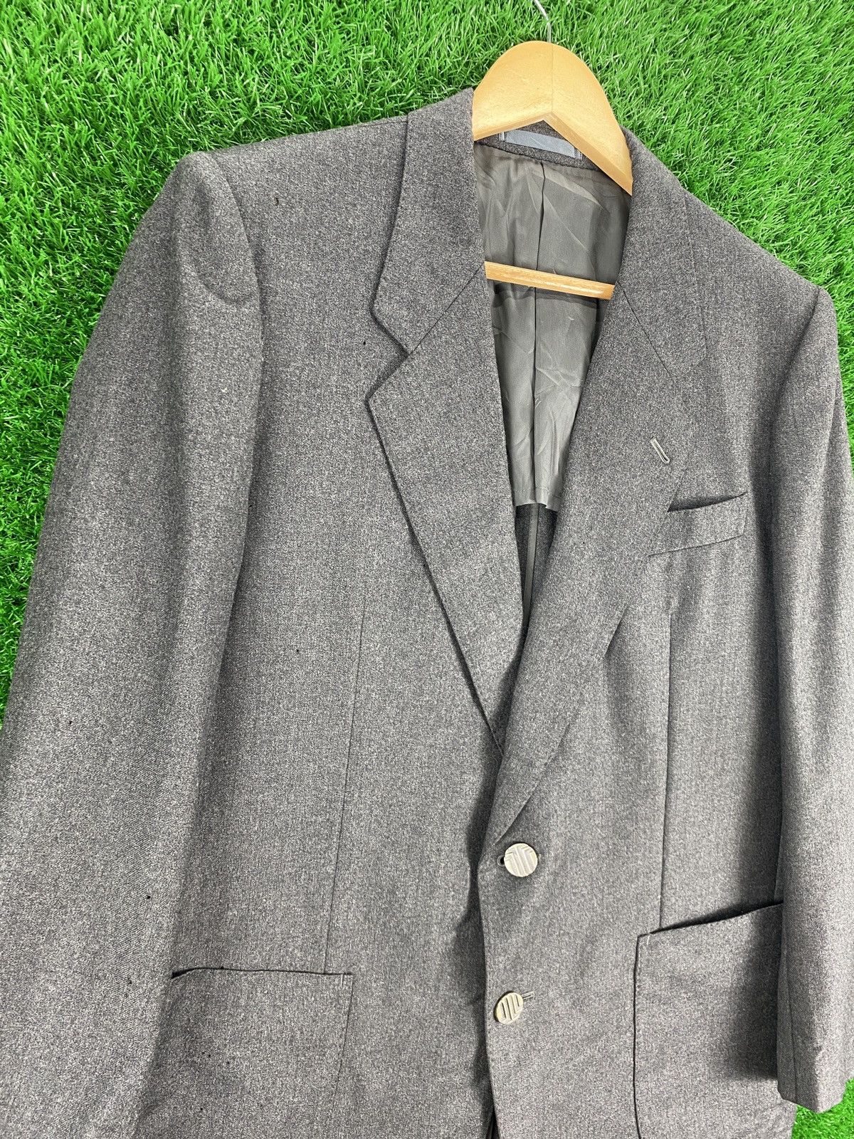 Lanvin × Vintage Vintage Lanvin Paris Blazer Grey Size US M / EU 48-50 / 2 - 9 Thumbnail