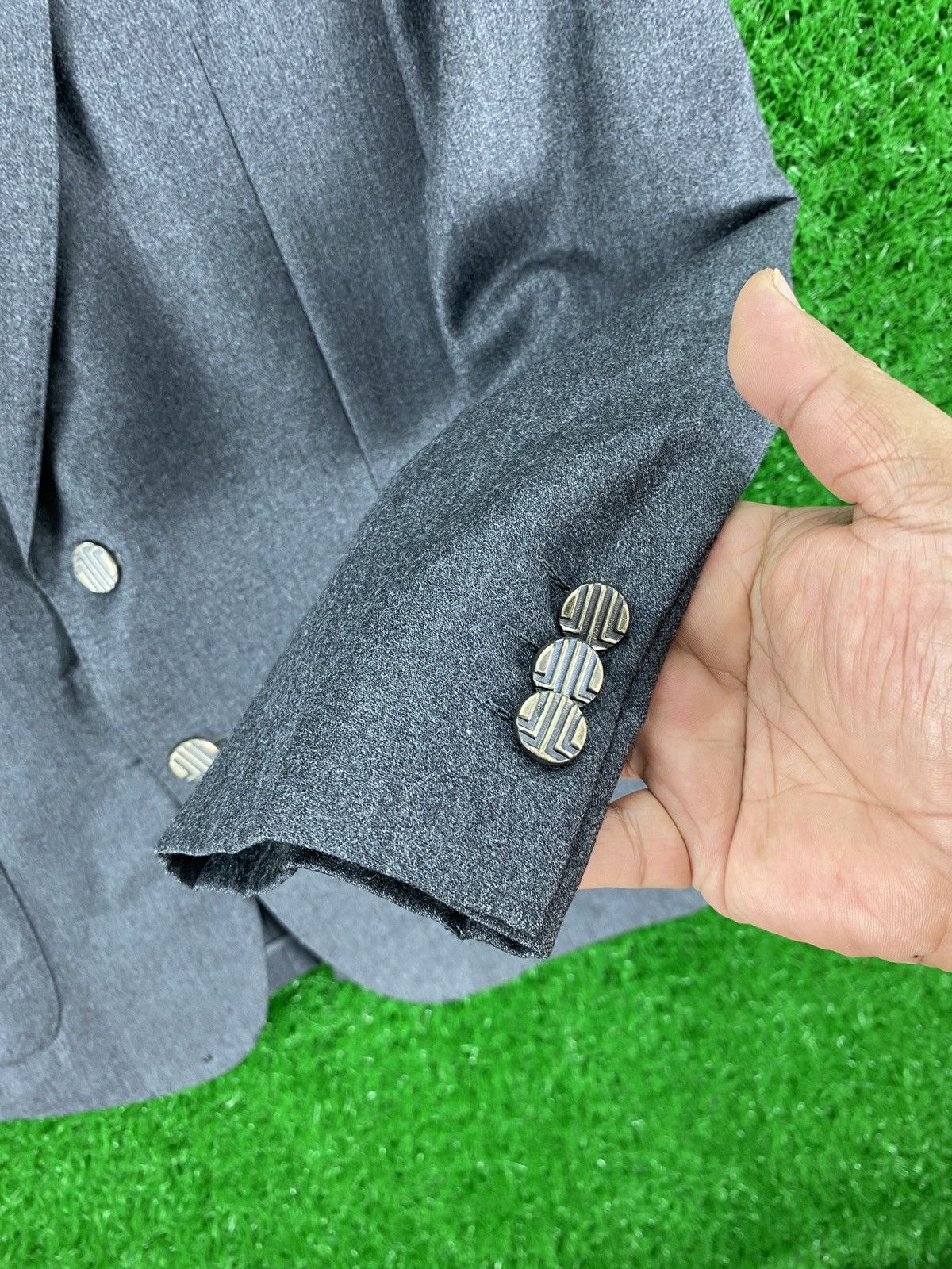 Lanvin × Vintage Vintage Lanvin Paris Blazer Grey Size US M / EU 48-50 / 2 - 8 Thumbnail