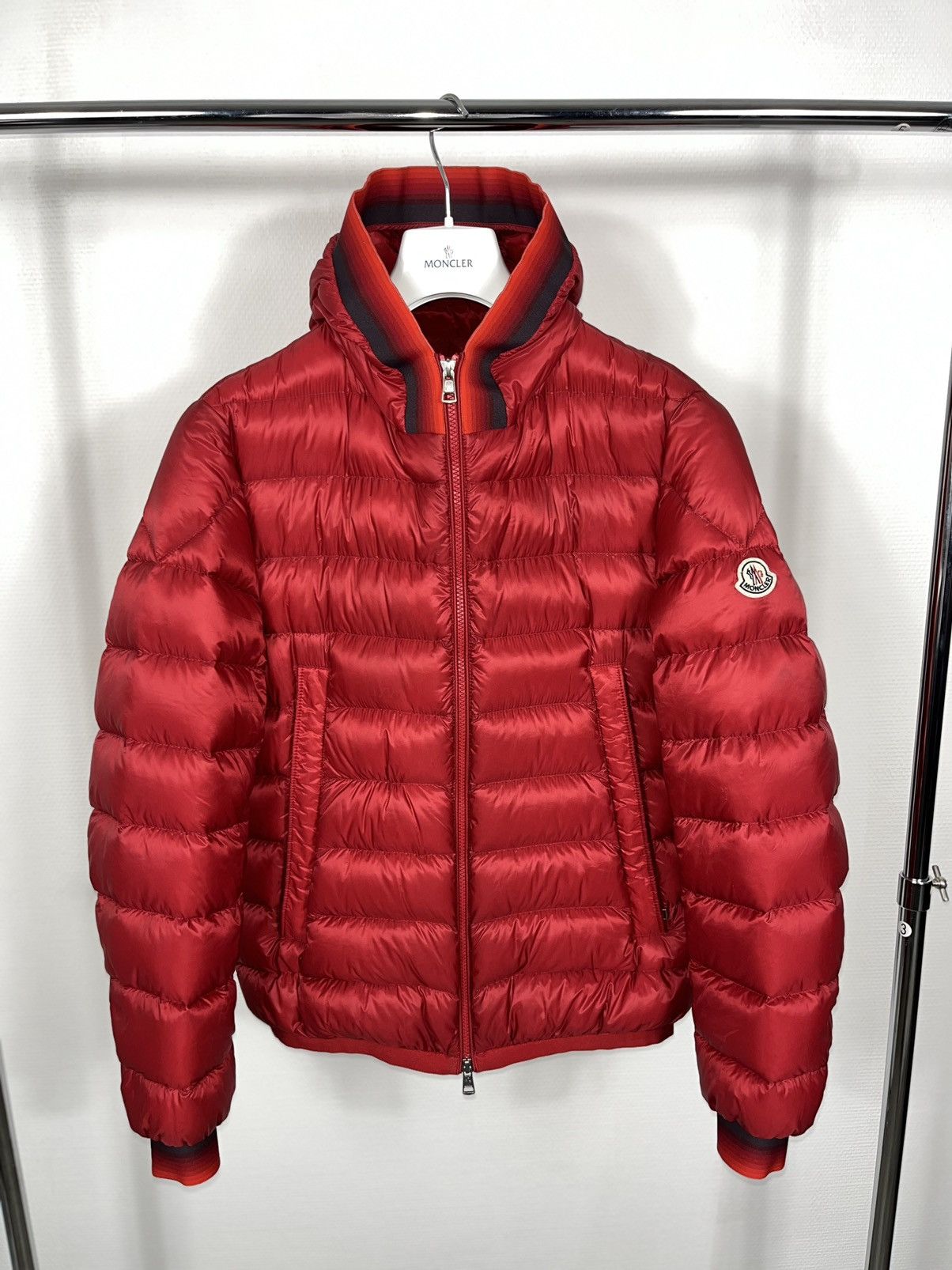 Moncler Moncler jacket Avrieux size 2 red | Grailed