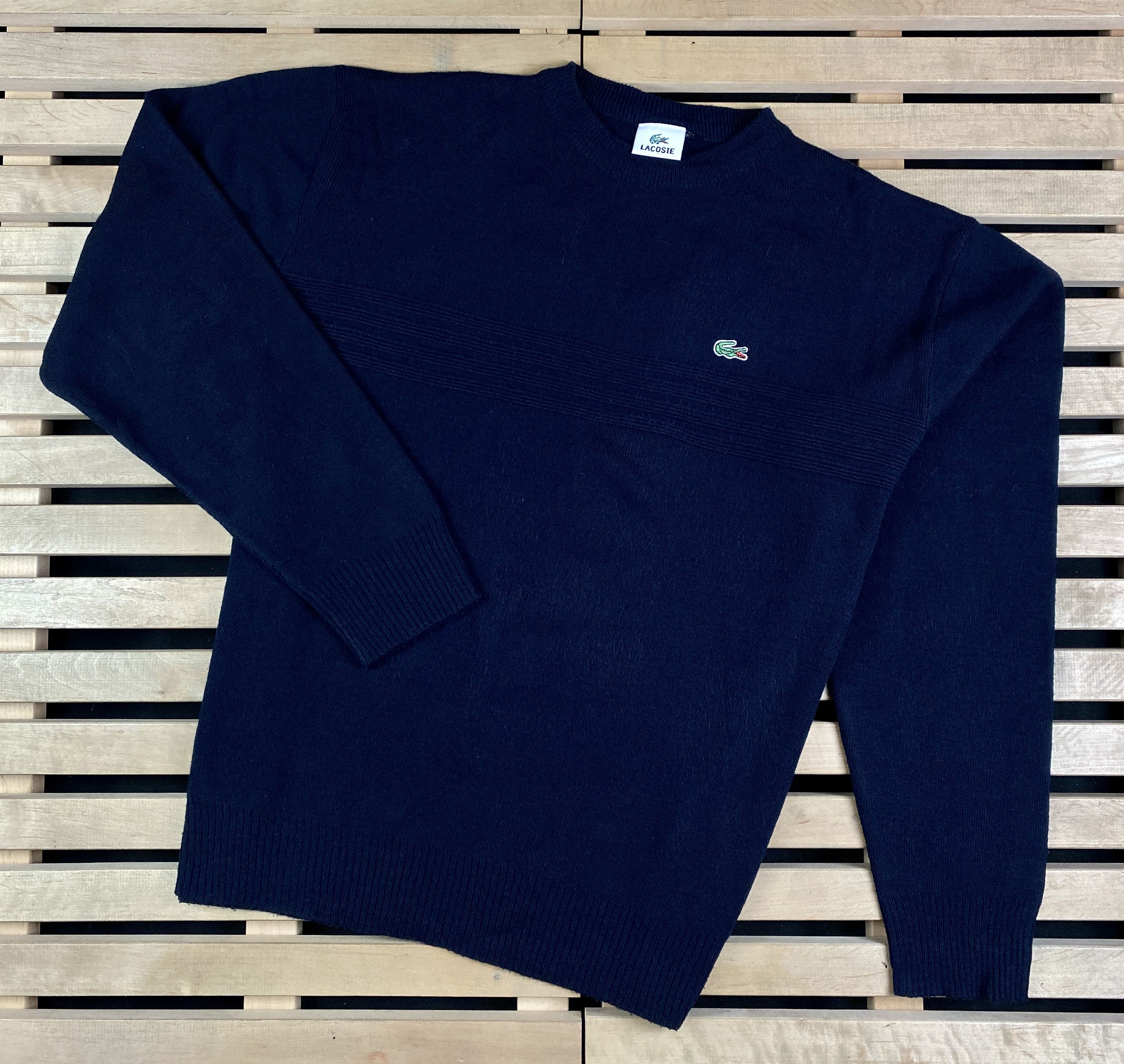 Lacoste × Vintage Mens Sweater Lacoste Vintage Size XL Size US XL / EU 56 / 4 - 1 Thumbnail