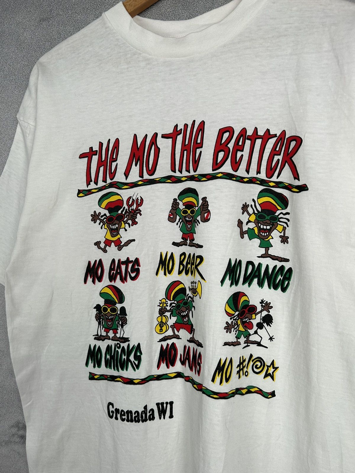 Vintage Vintage Humor T-shirt Reggae Graphic Grenada Art Size US XXL / EU 58 / 5 - 3 Thumbnail