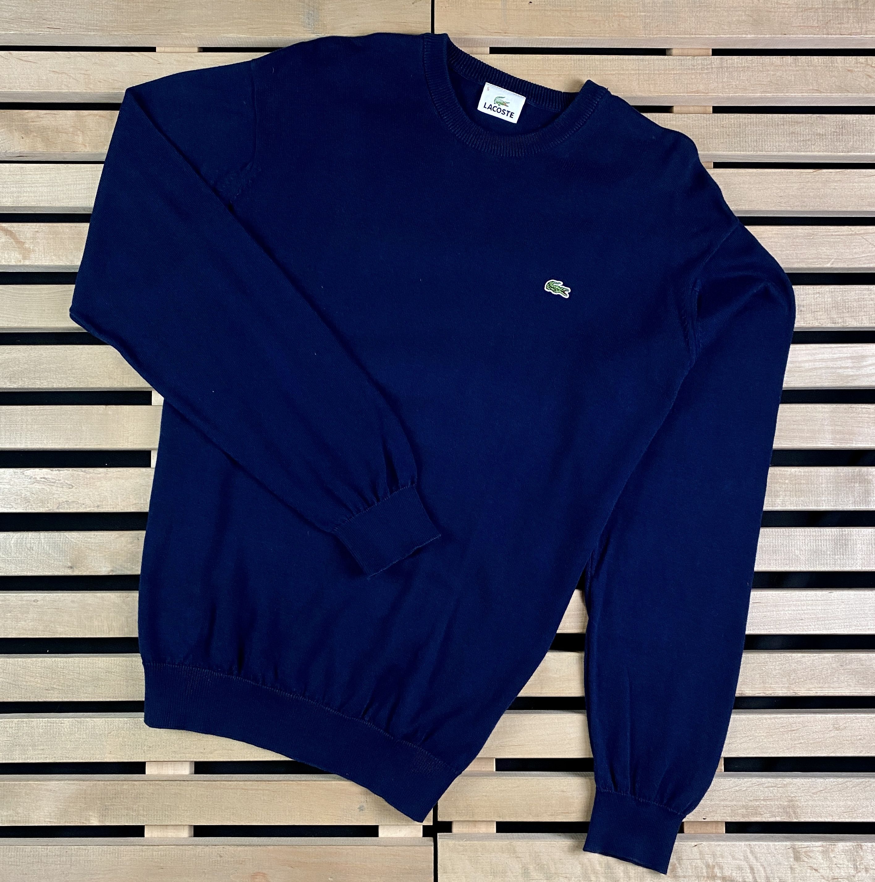 Lacoste × Vintage Mens Lacoste Vintage Jumper 5 / XL Size US XL / EU 56 / 4 - 1 Thumbnail