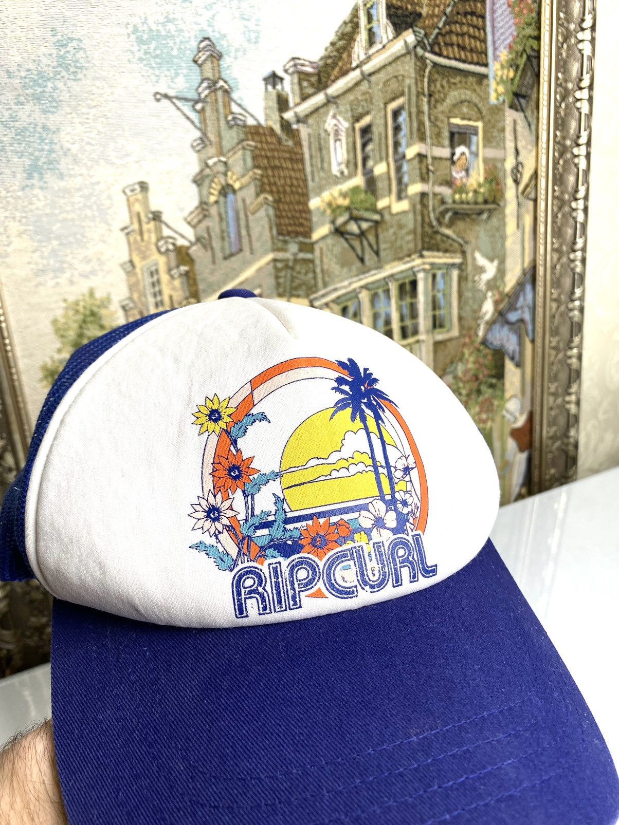 Japanese Brand 80’s Y2K Rare! Vintage Rip Curl Cap Hat Surf Style Size ONE SIZE - 3 Thumbnail
