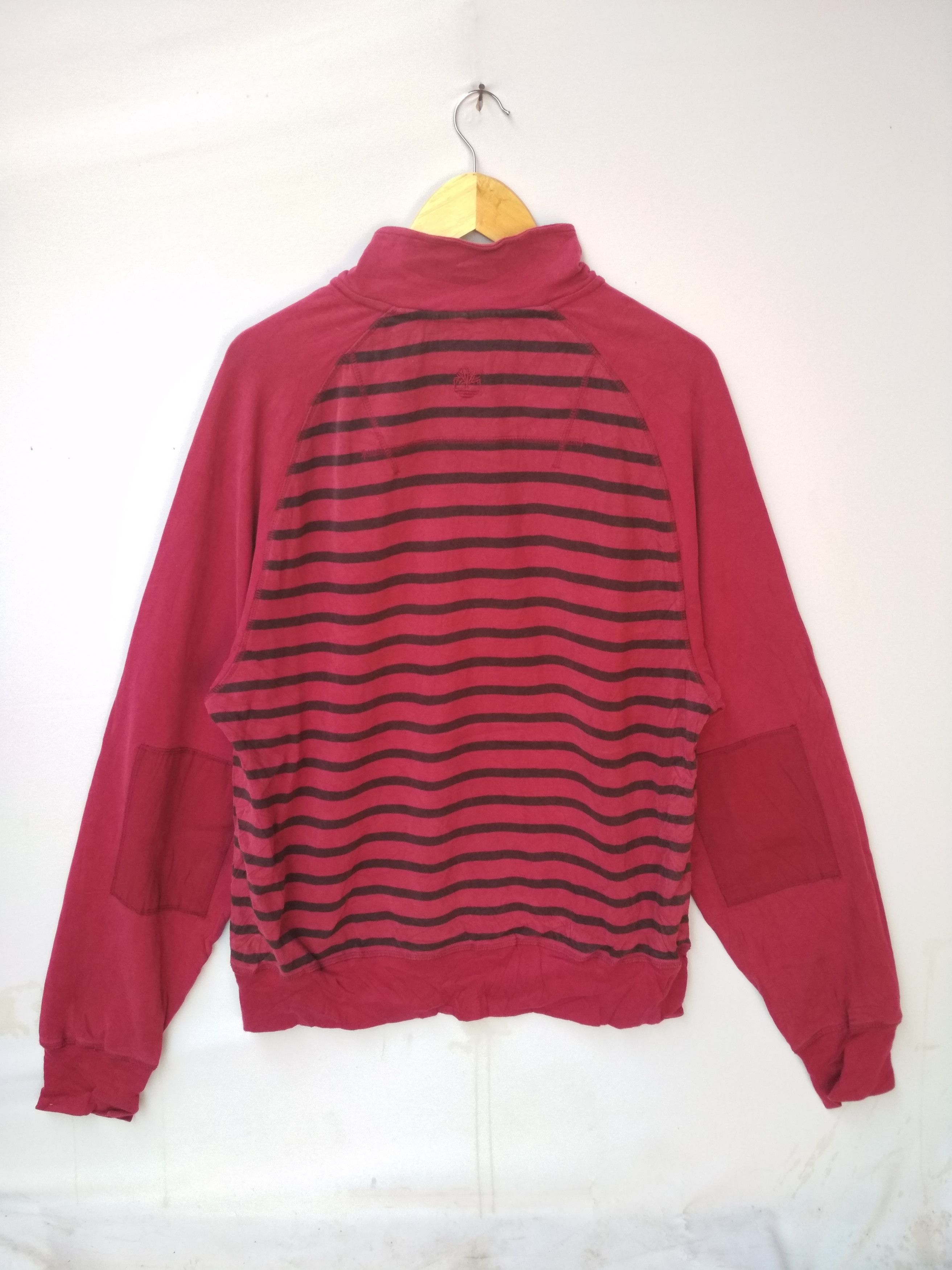 Timberland TIMBERLAND NUMBER #73 NECK ZIPPER STRIPE DESIGN SWEATSHIRT Size US L / EU 52-54 / 3 - 4 Thumbnail