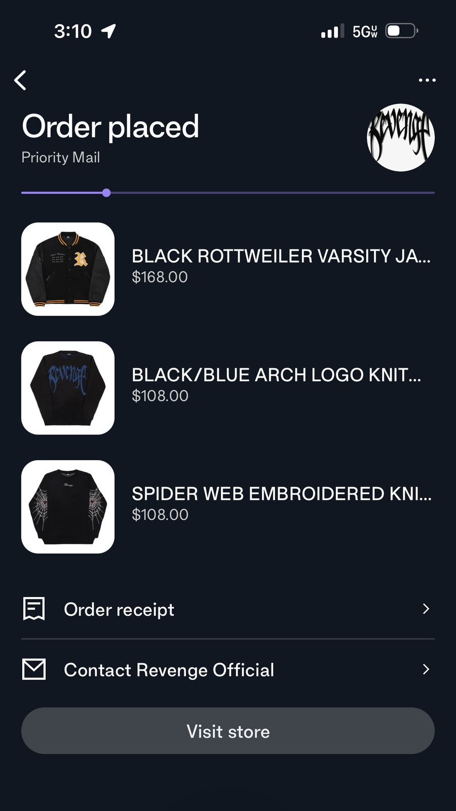 Revenge REVENGE BLACK ROTTWEILER VARSITY JACKET Sz.XL Size US XL / EU 56 / 4 - 4 Thumbnail