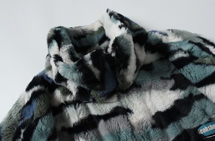 Japanese Brand Camo Style Wool Sherpa Bomber Jacket All Size Available Size US XL / EU 56 / 4 - 4 Thumbnail