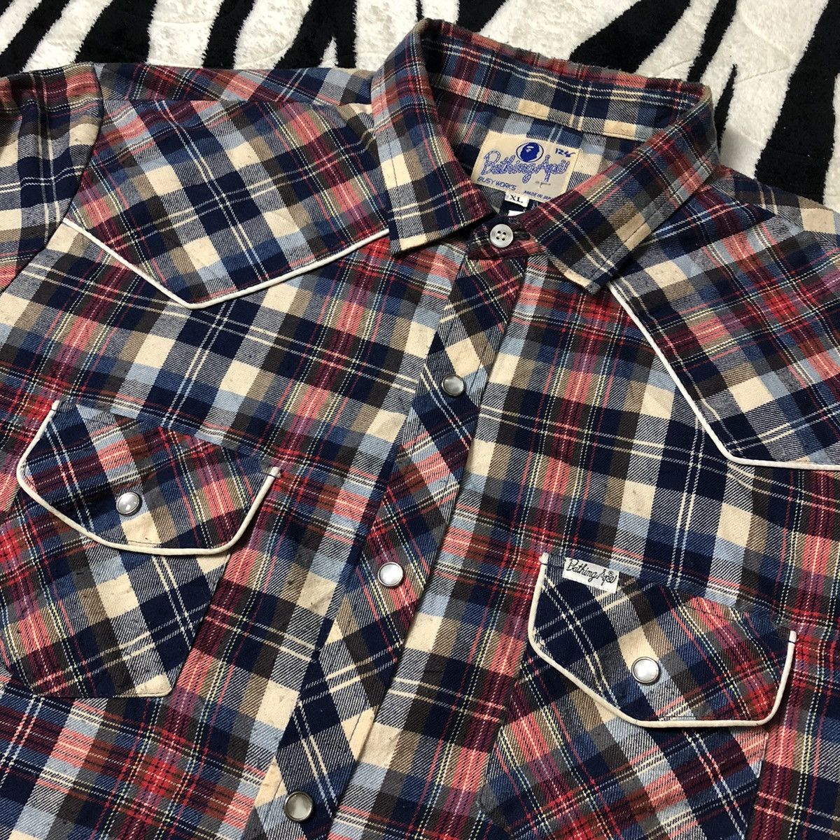 Bape Rare 1990 Authentic Bape Western Button Up Shirt Size US XL / EU 56 / 4 - 2 Thumbnail