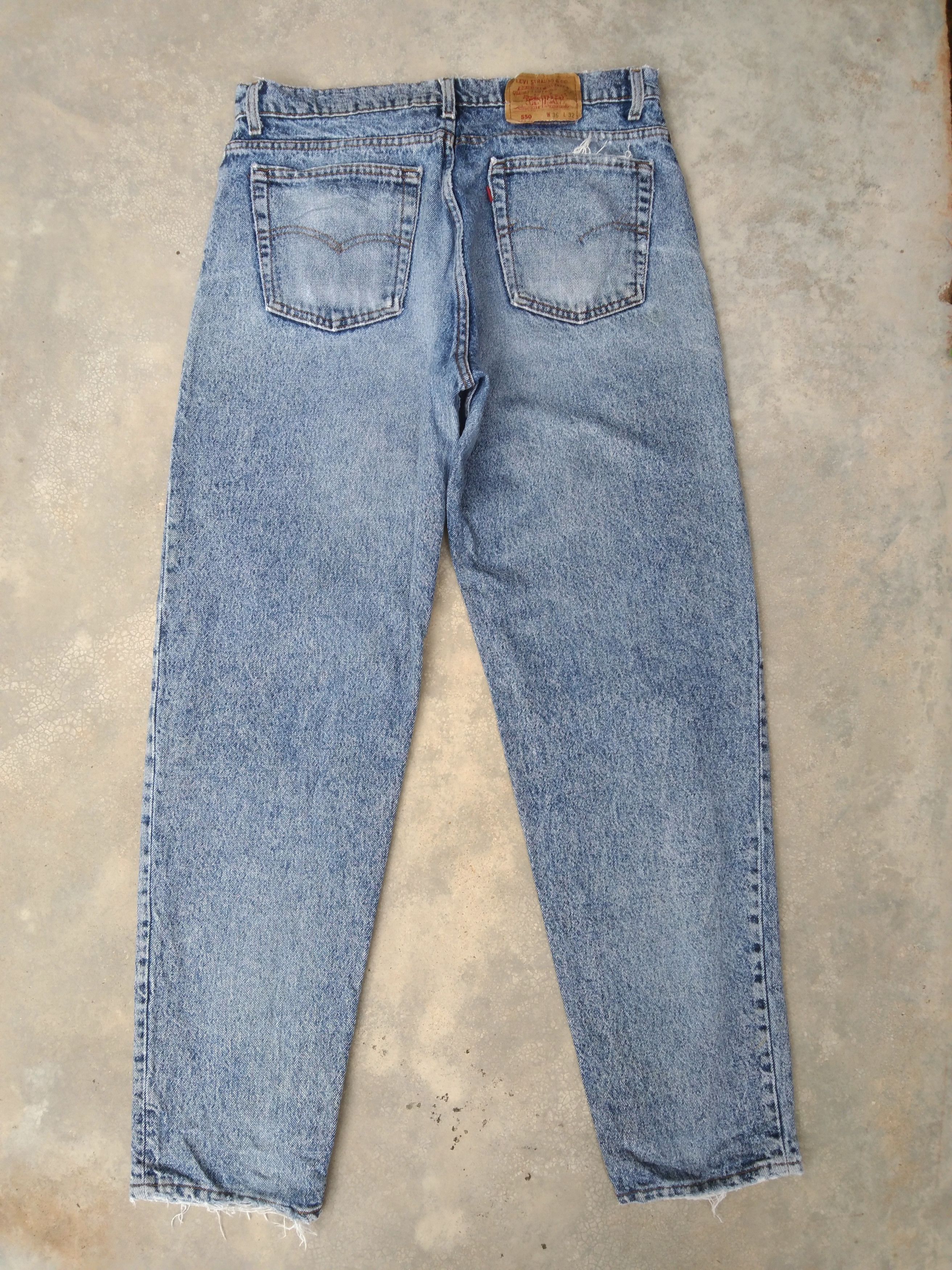 Levi's 90s Vintage Levi's Jeans 550 Made In USA Distressed Denim Size US 36 / EU 52 - 2 Thumbnail