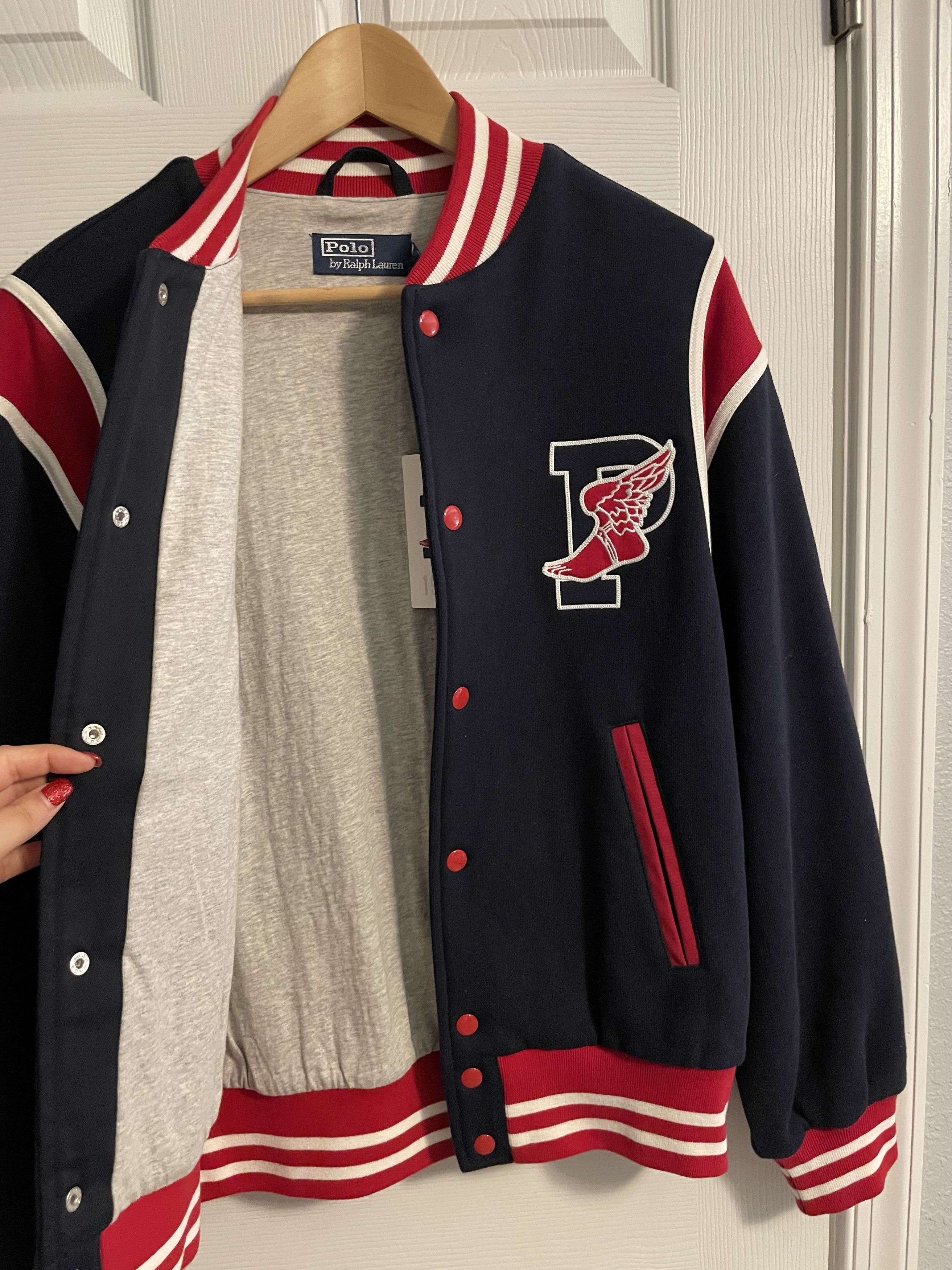 Nwt Polo Ralph Lauren P-Wing Varsity Jacket