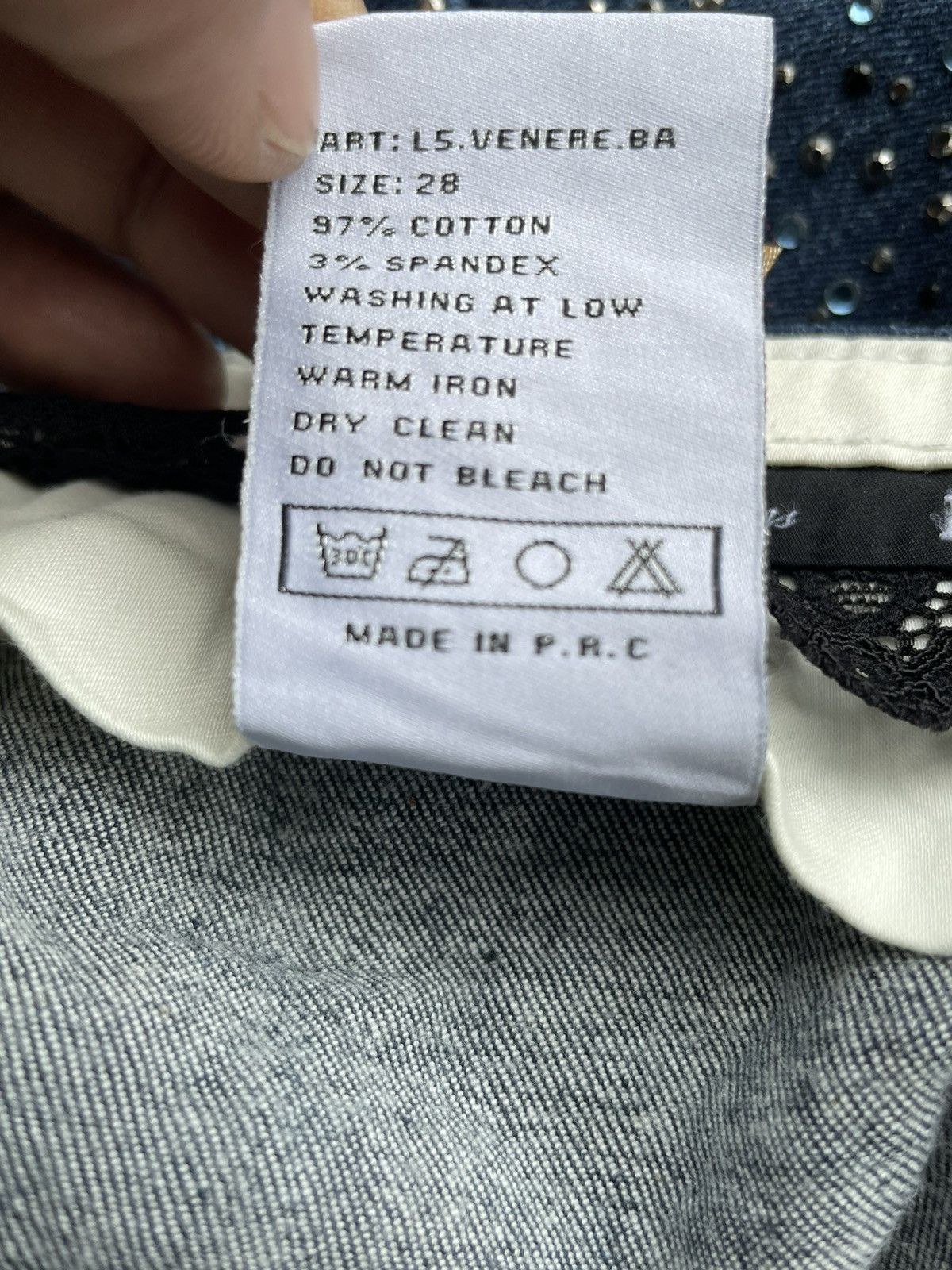 Japanese Brand Lerock Goldlabel Metalic 24kt Gold Plated Denim Size 30" / US 8 / IT 44 - 14 Thumbnail