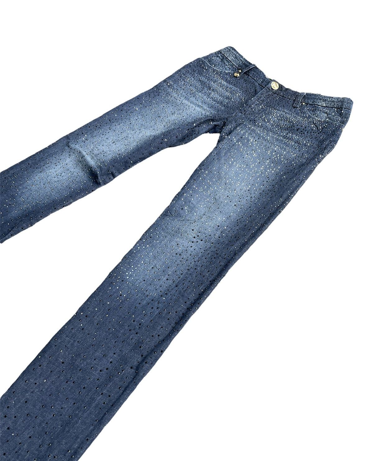 Japanese Brand Lerock Goldlabel Metalic 24kt Gold Plated Denim Size 30" / US 8 / IT 44 - 3 Thumbnail
