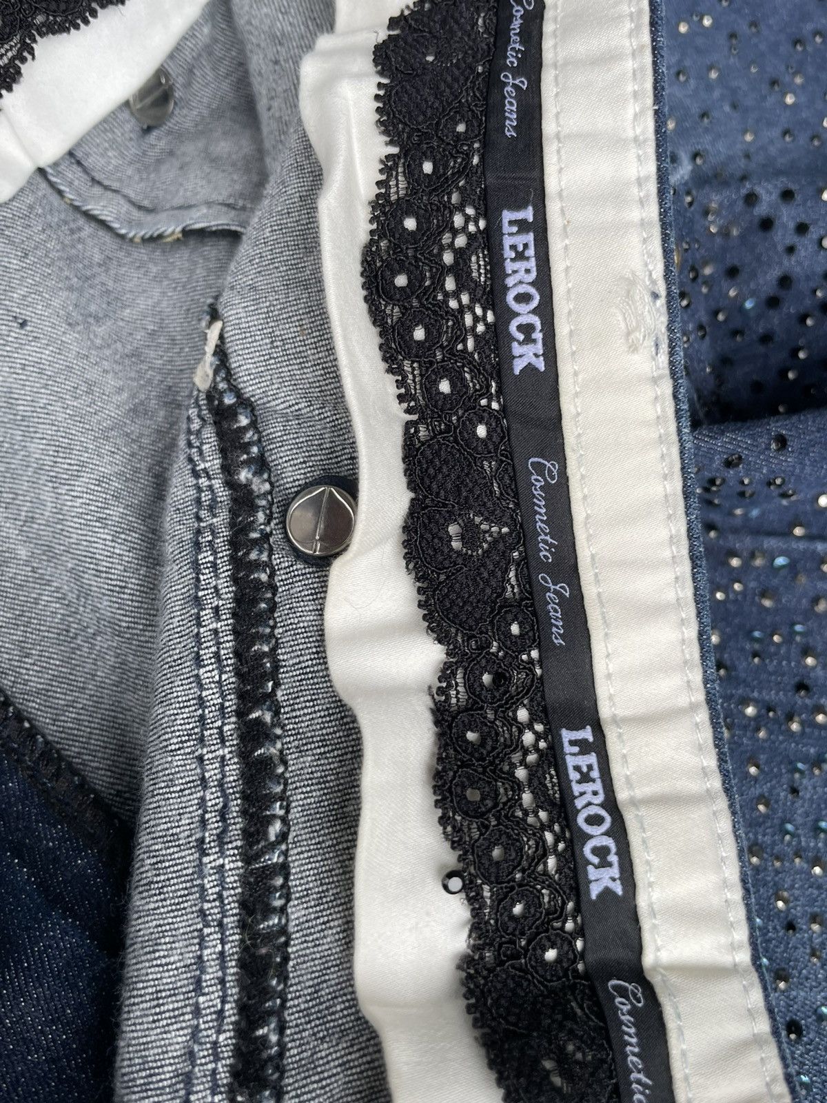 Japanese Brand Lerock Goldlabel Metalic 24kt Gold Plated Denim Size 30" / US 8 / IT 44 - 19 Thumbnail
