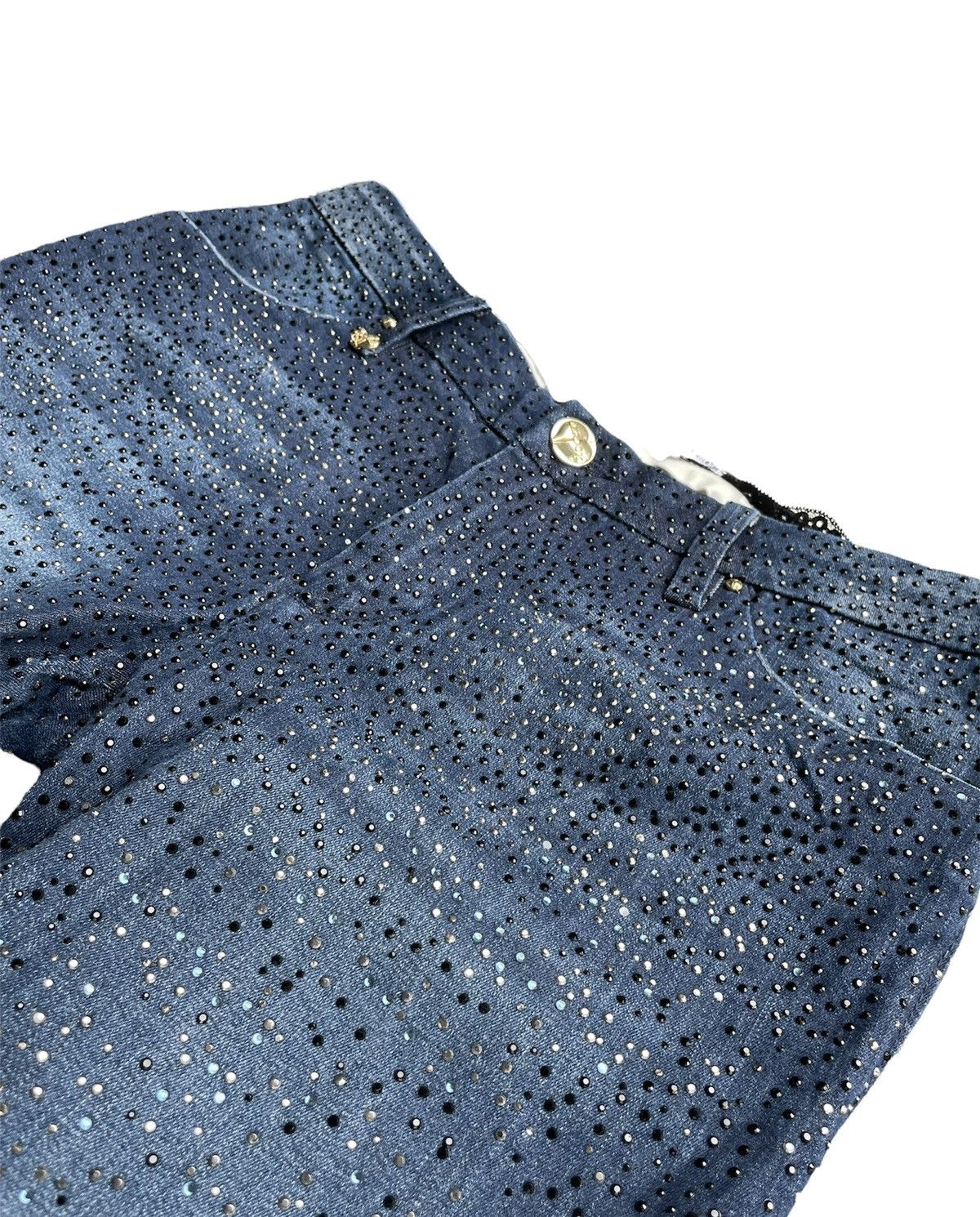 Japanese Brand Lerock Goldlabel Metalic 24kt Gold Plated Denim Size 30" / US 8 / IT 44 - 5 Thumbnail