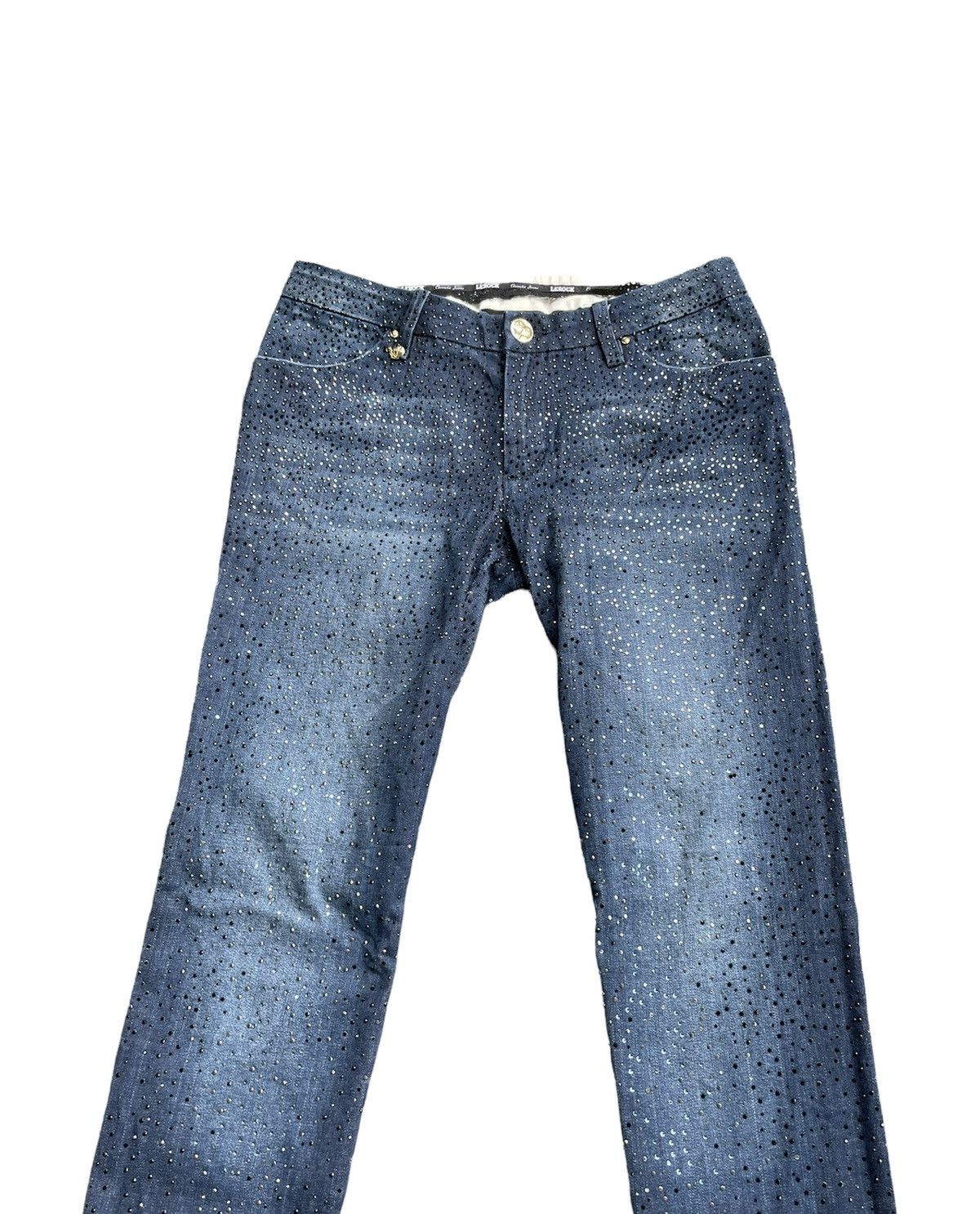 Japanese Brand Lerock Goldlabel Metalic 24kt Gold Plated Denim Size 30" / US 8 / IT 44 - 4 Thumbnail