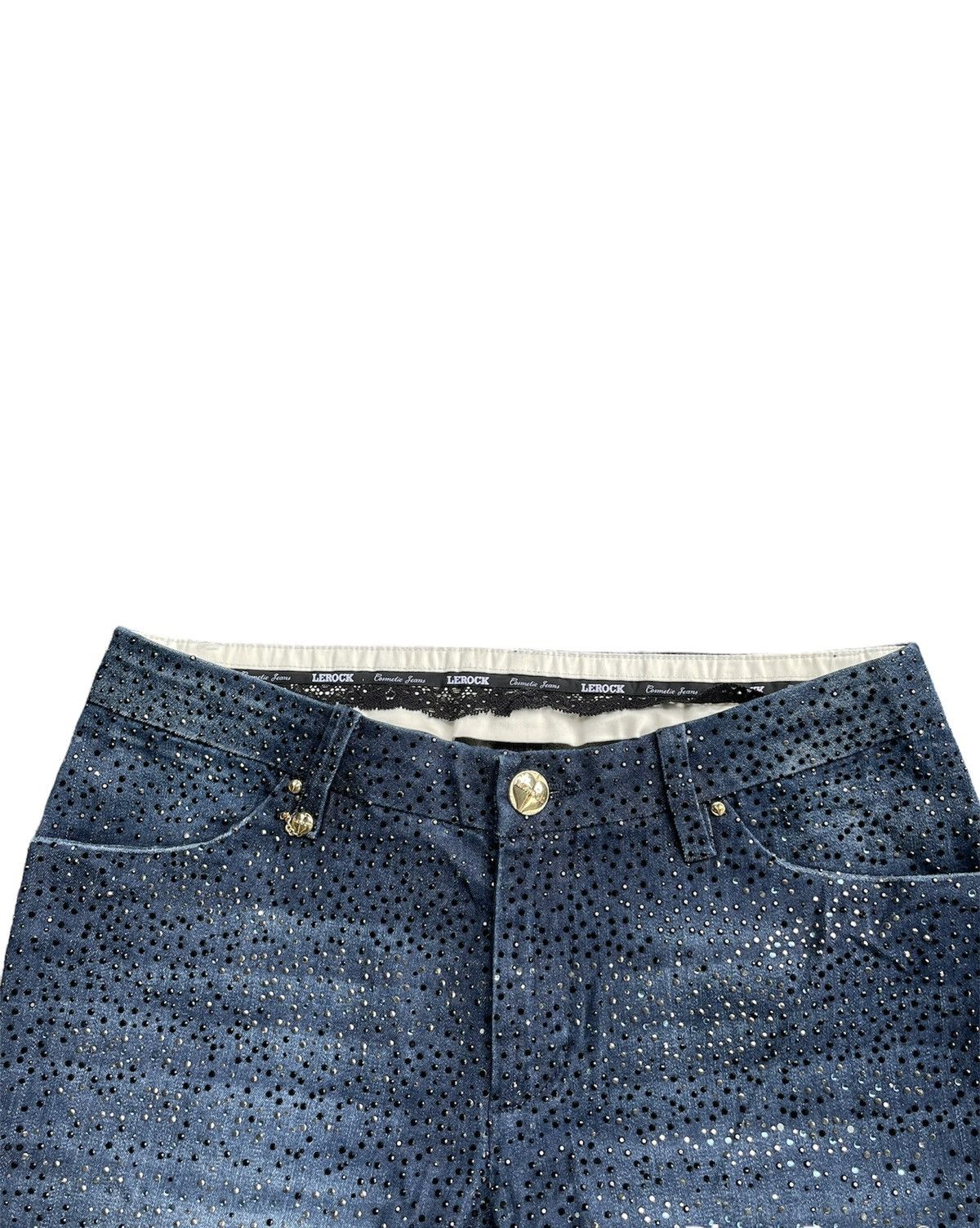 Japanese Brand Lerock Goldlabel Metalic 24kt Gold Plated Denim Size 30" / US 8 / IT 44 - 6 Thumbnail