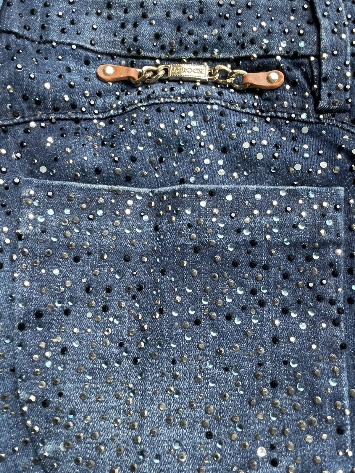 Japanese Brand Lerock Goldlabel Metalic 24kt Gold Plated Denim Size 30" / US 8 / IT 44 - 13 Thumbnail