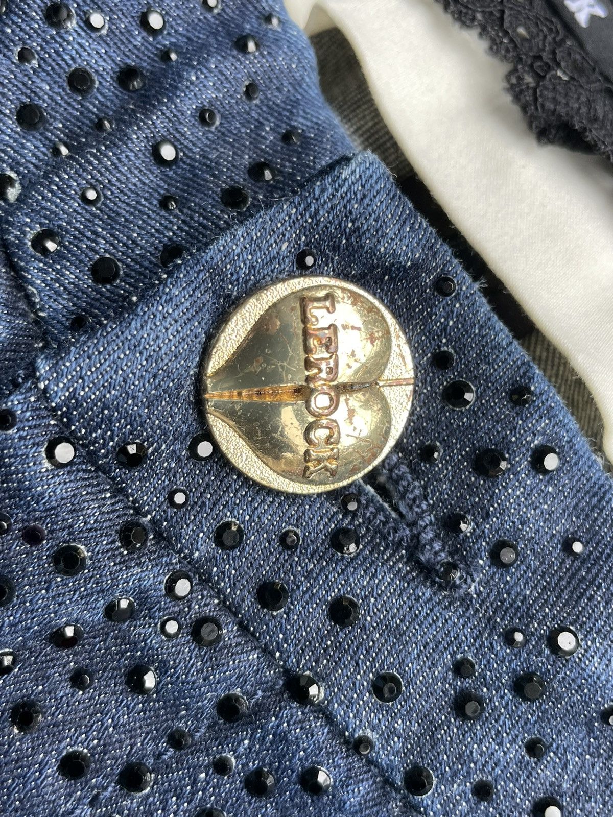 Japanese Brand Lerock Goldlabel Metalic 24kt Gold Plated Denim Size 30" / US 8 / IT 44 - 23 Thumbnail